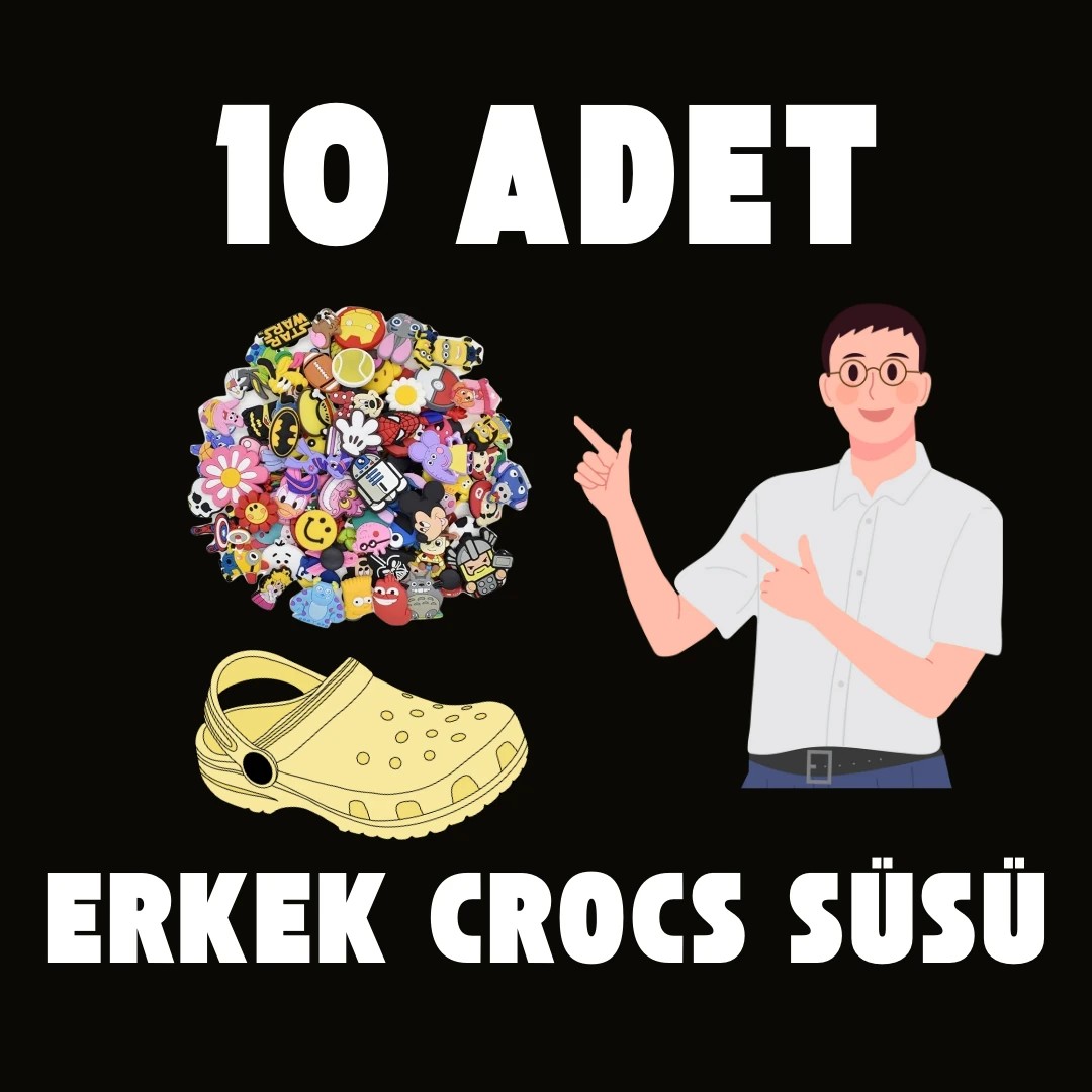 Jibitz - Erkek 10 Adet