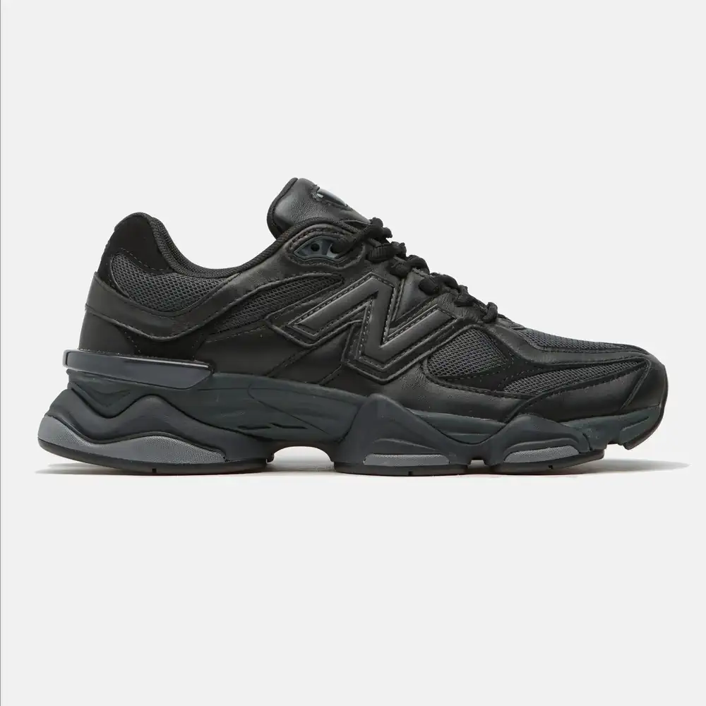 New Balance 9060 Triple Black Leather