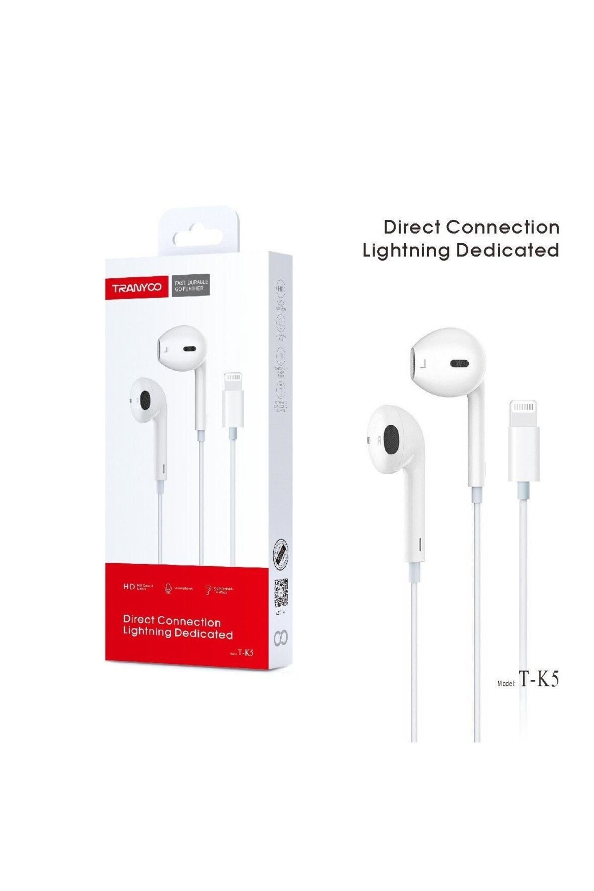 Lightning Girişli Iphone Uyumlu Mikrofonlu Kulak Içi Kulaklık