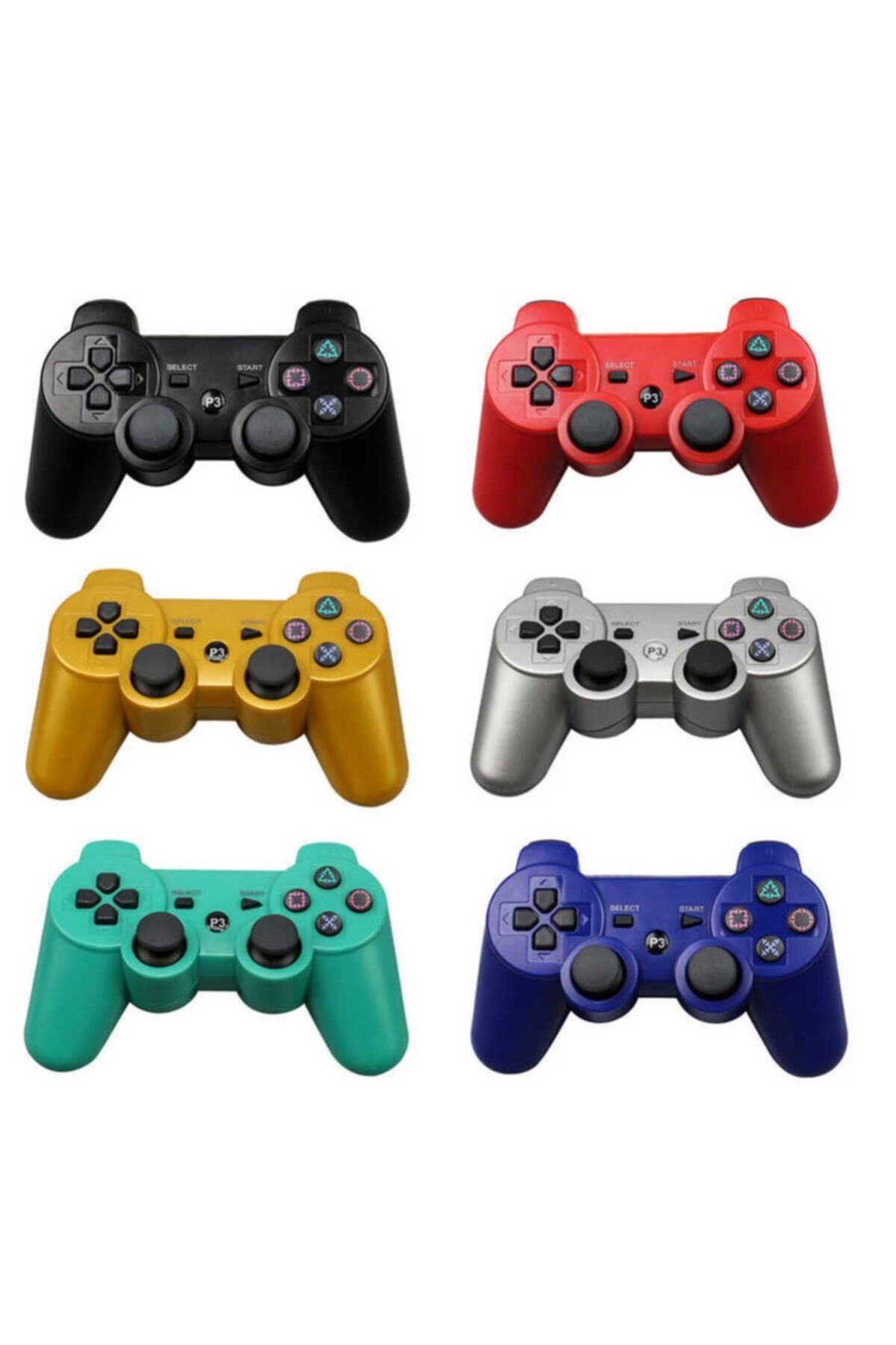 Playstation 3 Uyumsuz Kablosuz Bluetooth Kumanda Double-shock Oyun Kolu - KNA-107
