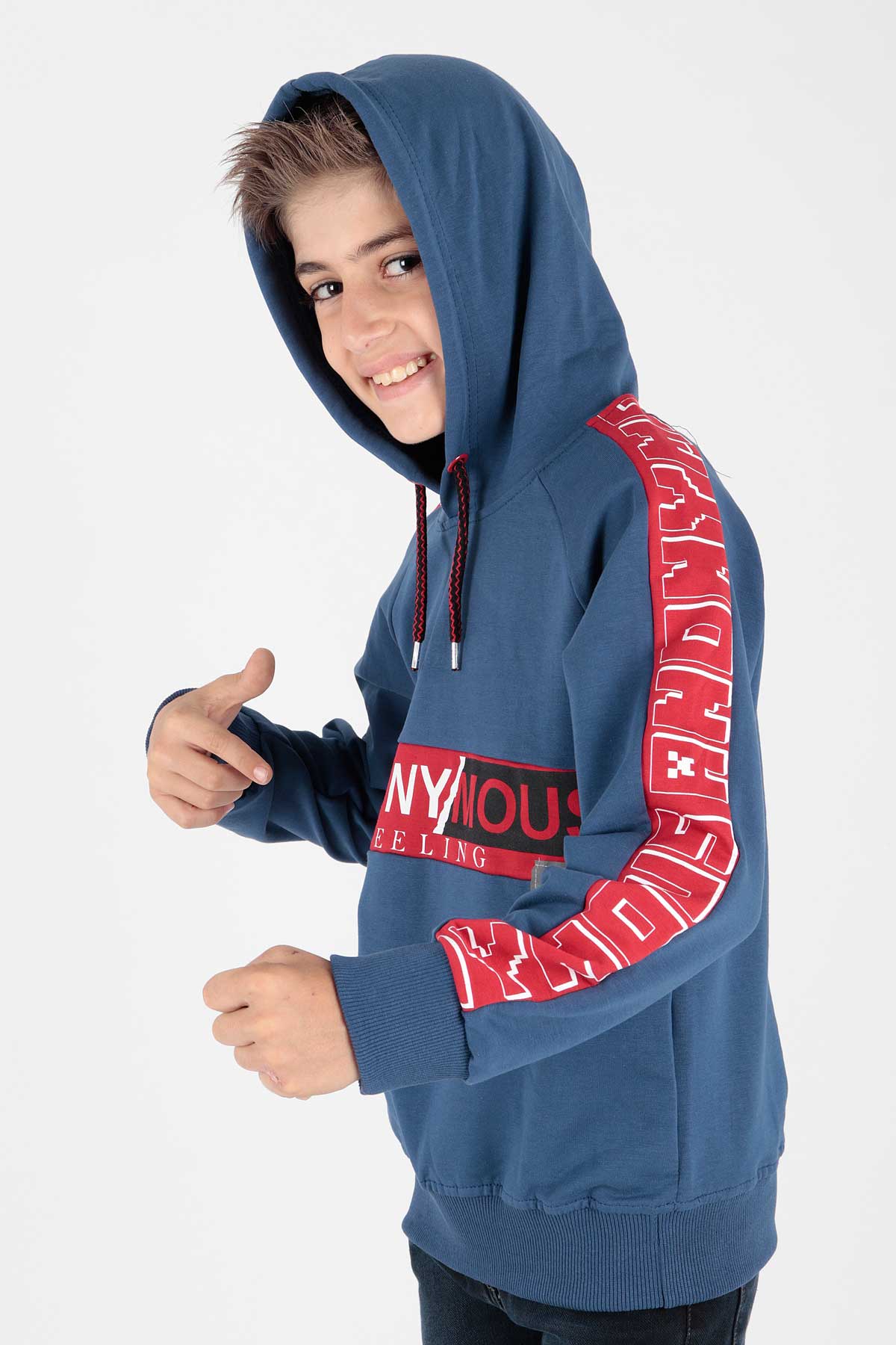Ahenk Kids Erkek Çocuk Anonymous Baskılı Sweatshirt AK15177