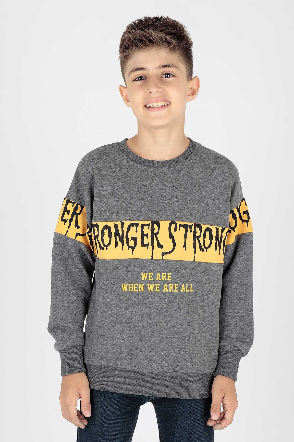 Ahenk Kids Erkek Strong Baskılı Sweat AK15106