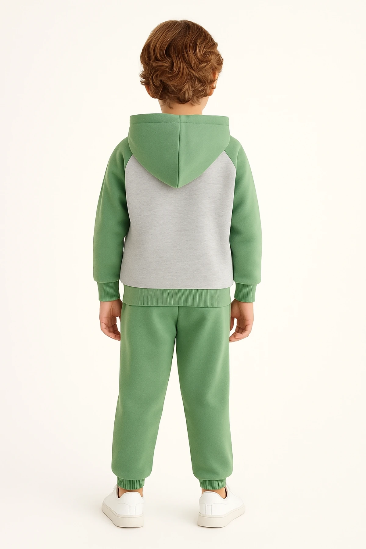 Erkek Çocuk Explore Baskılı 3 İplik Kalın Kışlık Alt Üst Takım Ak13539