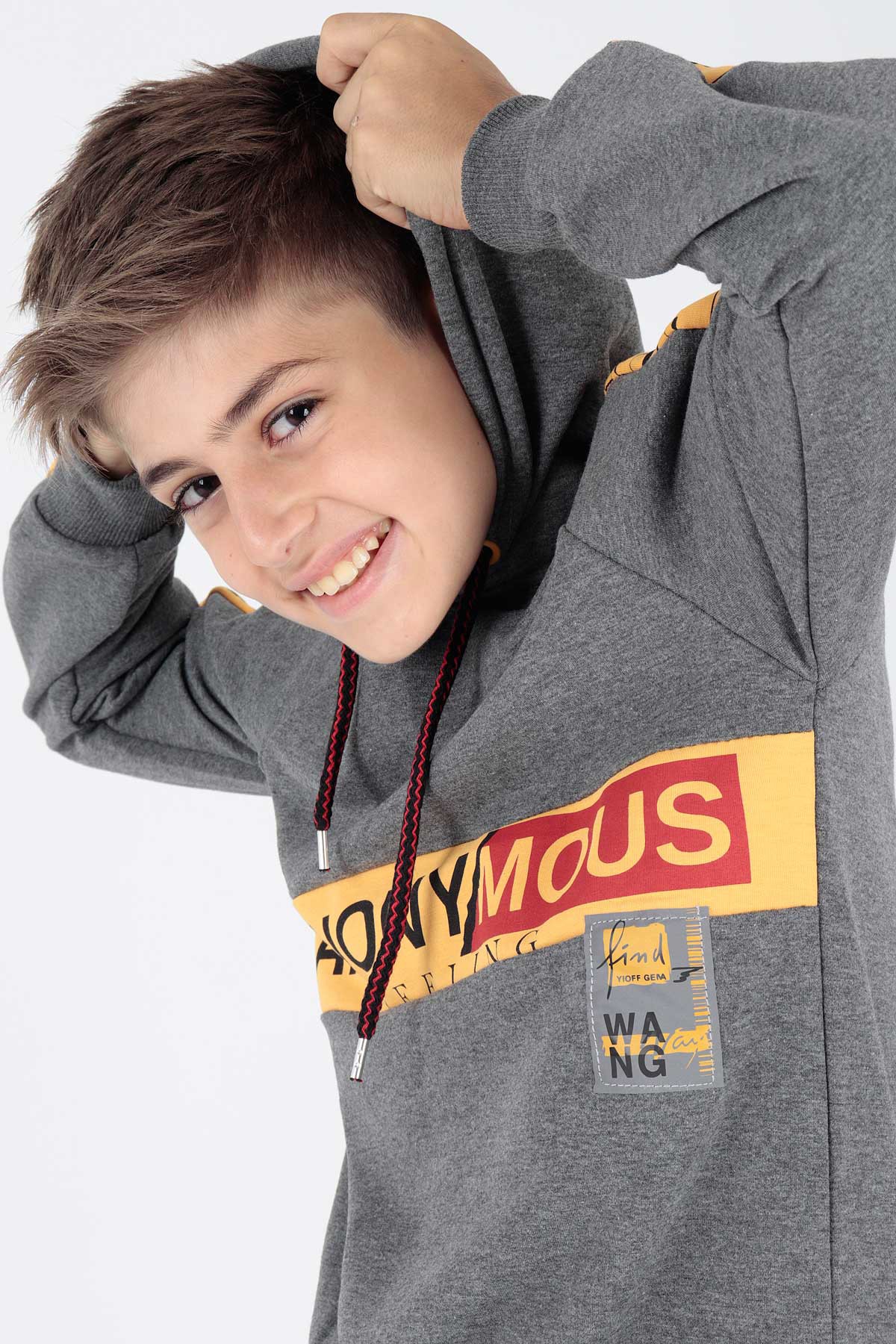 Ahenk Kids Erkek Çocuk Anonymous Baskılı Sweatshirt AK15177