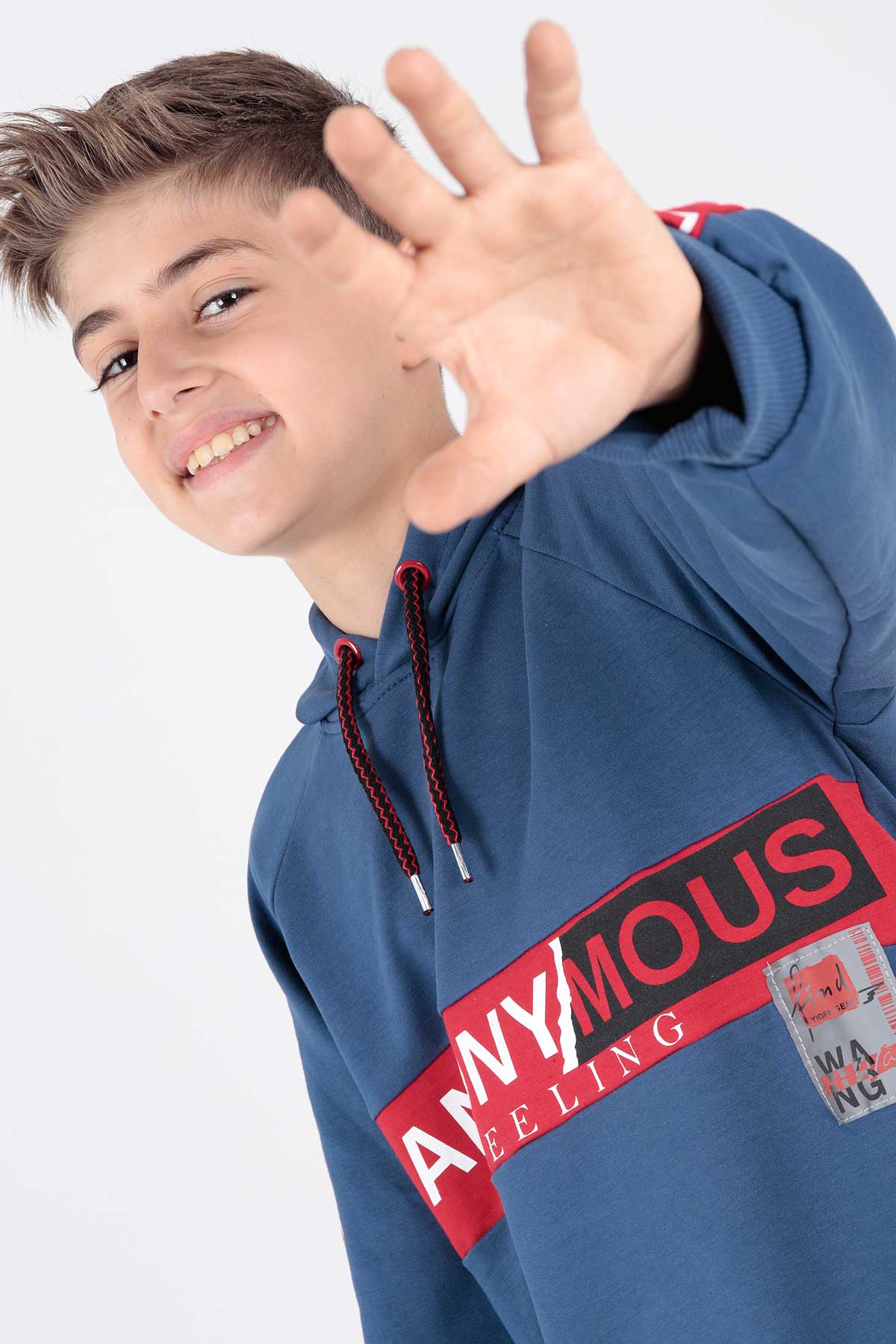 Ahenk Kids Erkek Çocuk Anonymous Baskılı Sweatshirt AK15177