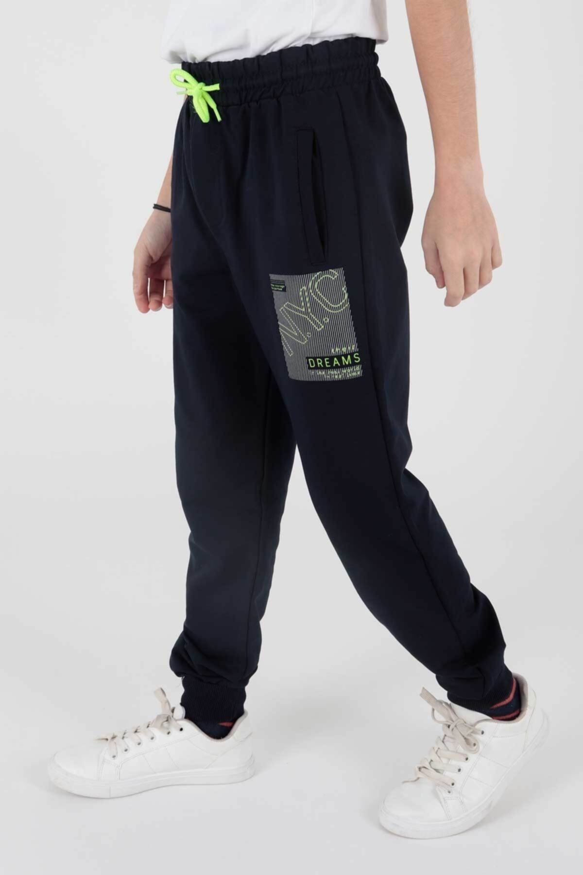 Ahenk Kids Erkek Nyc Neon Manşetli Eşofman Altı AK2093