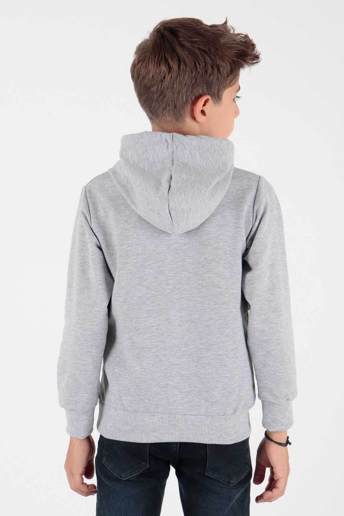 Ahenk Kids Erkek Fermuarlı Kapüşonlu Sweat AK15217