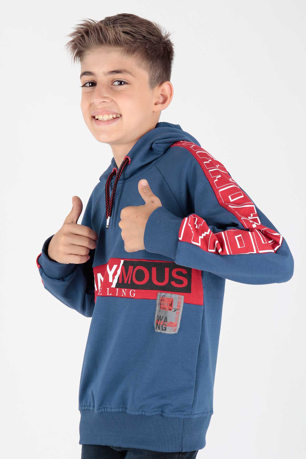 Ahenk Kids Erkek Çocuk Anonymous Baskılı Sweatshirt AK15177