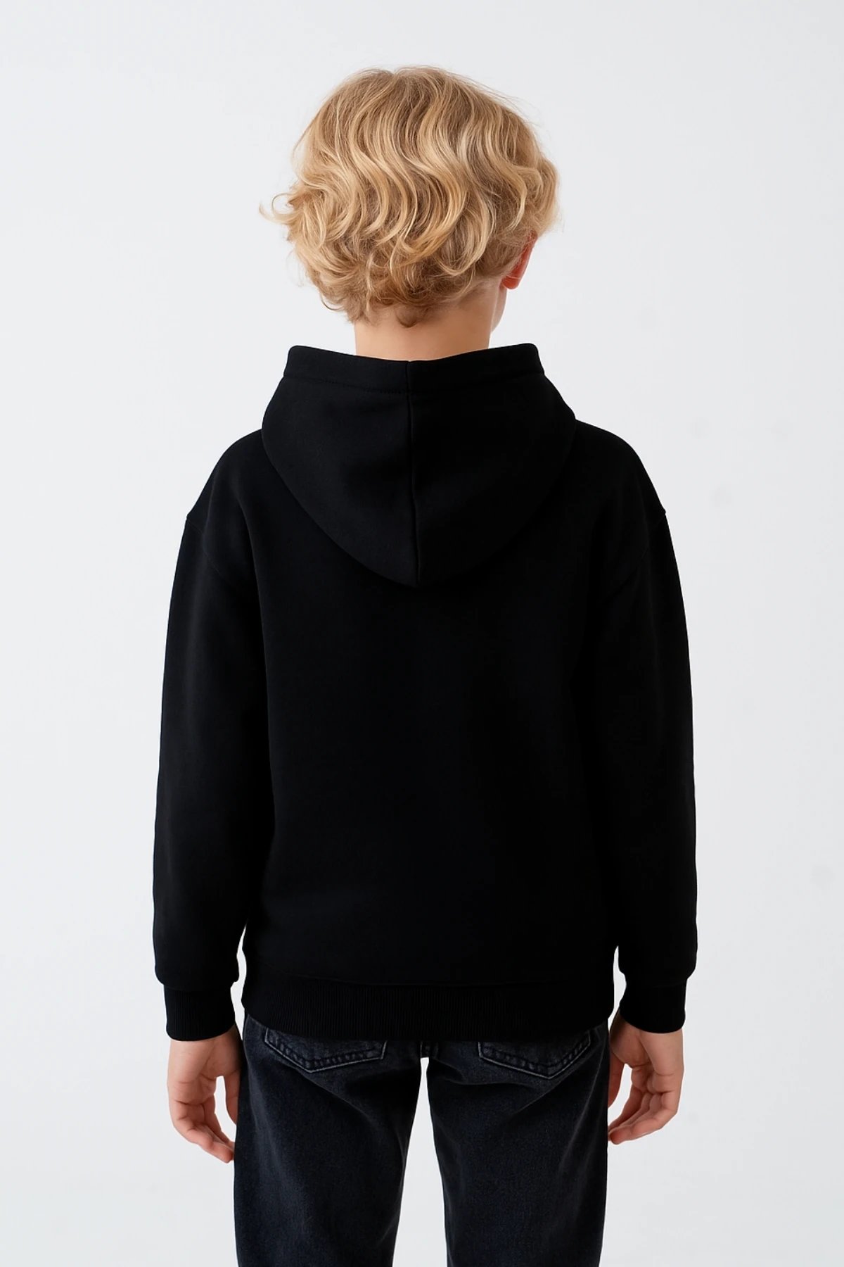 Erkek Çocuk Basic Kalın 3 İplik Kışlık Okul Sweat Ak5315