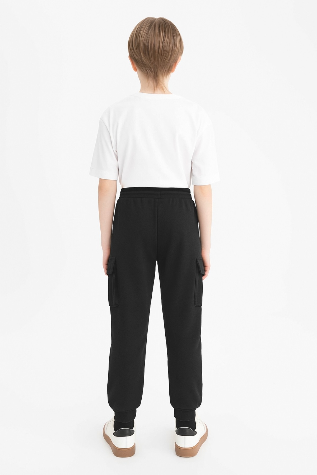 Erkek Çocuk Basic Kargo Cepli Jogger Paça Okul Eşofman Altı AK2322-1