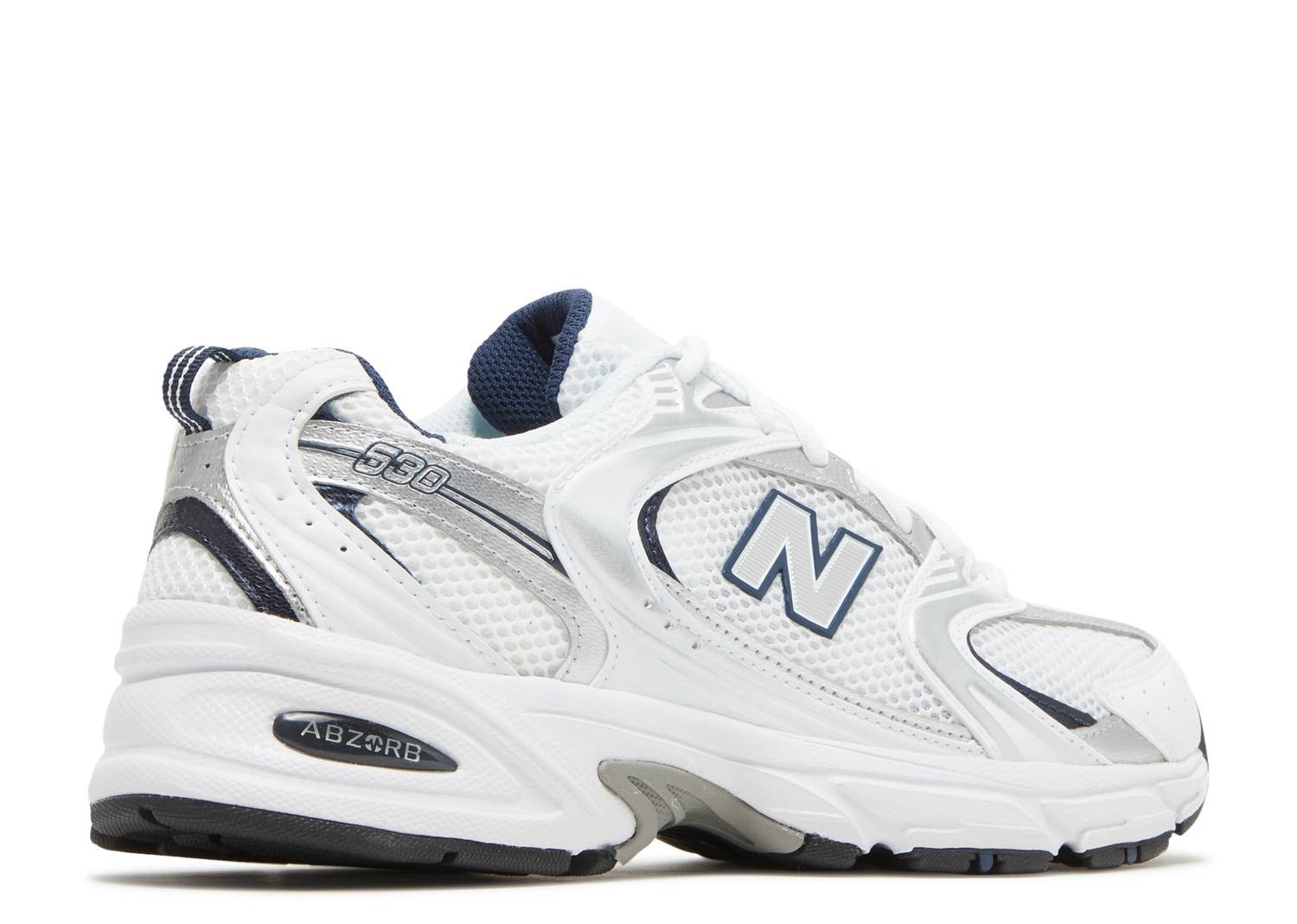 New Balance 530 White Silver Navy