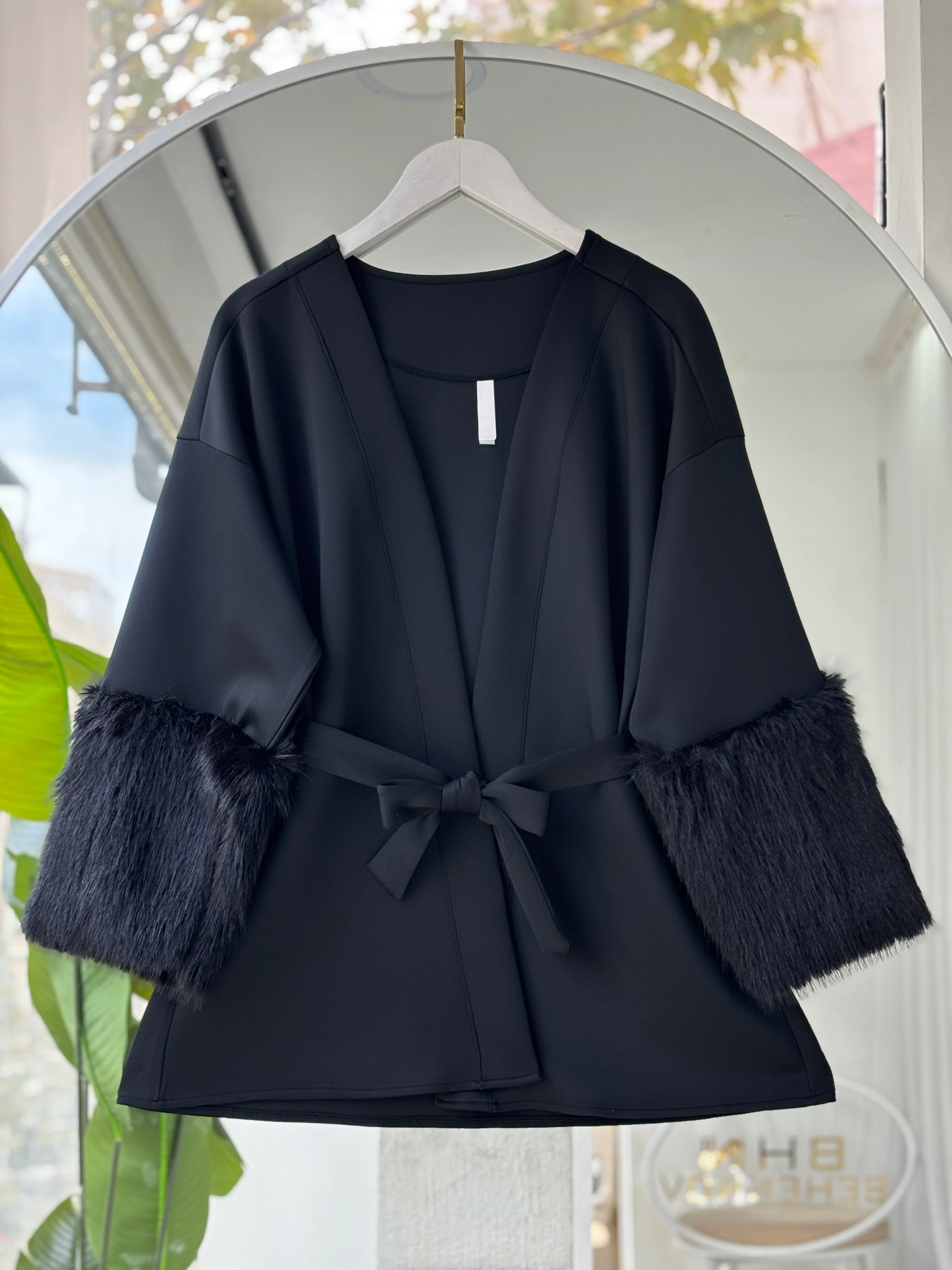 KÜRK DETAY SCUBA ARMİS CEKET SİYAH