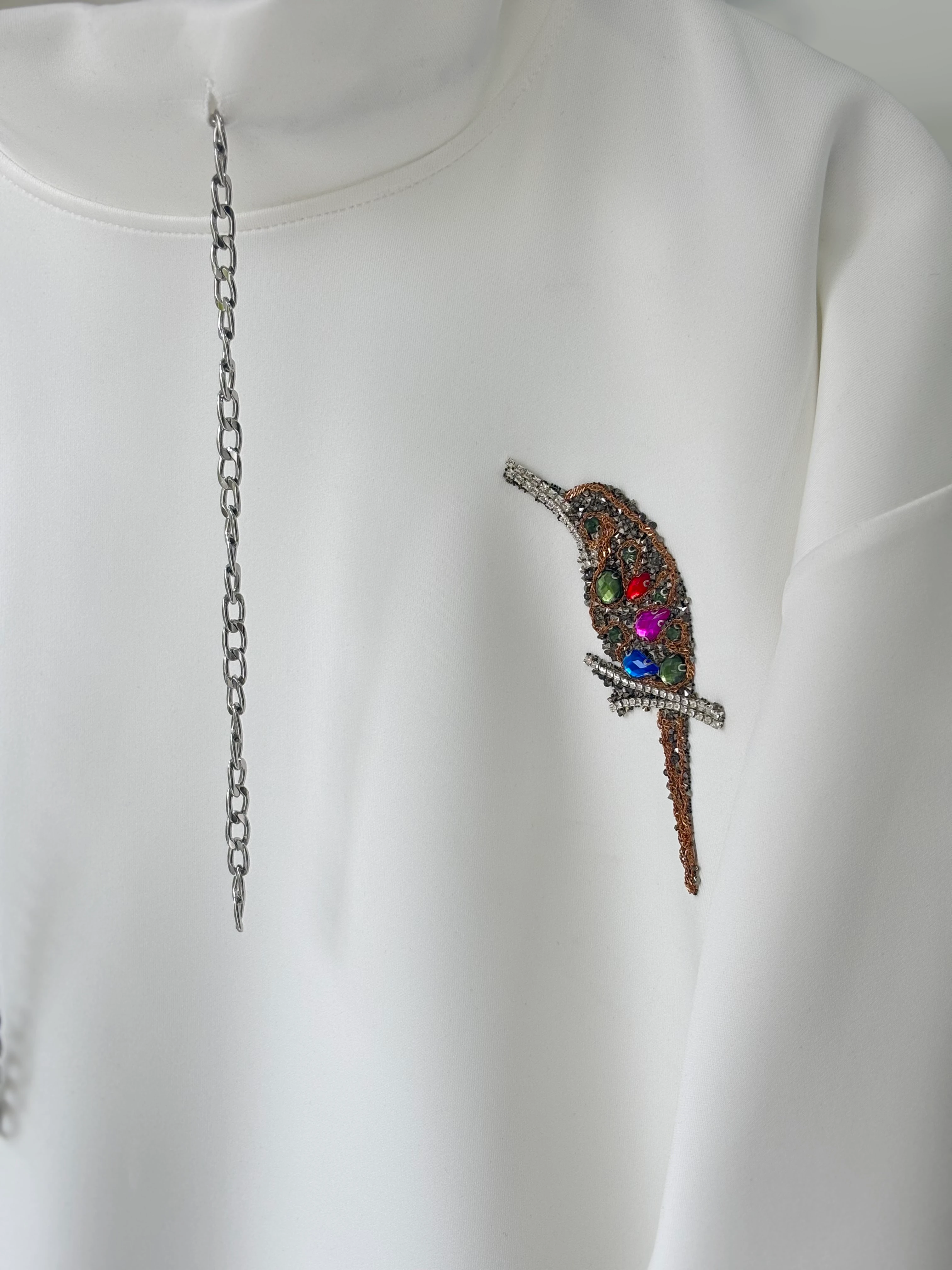 BYM KUŞ AKSESUARLI SWEAT  