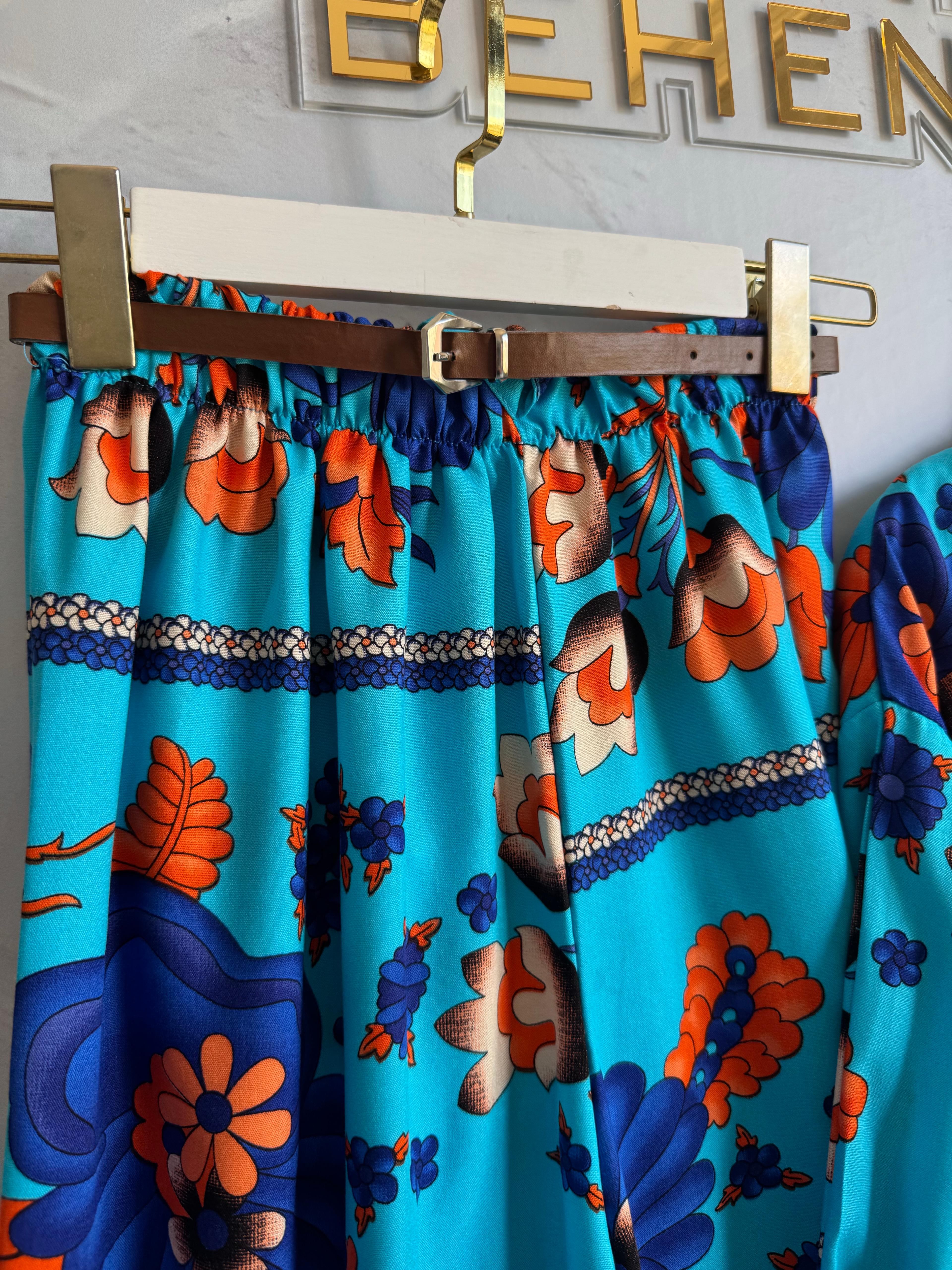 DESENLİ KİMONO PANTOLON TAKIM