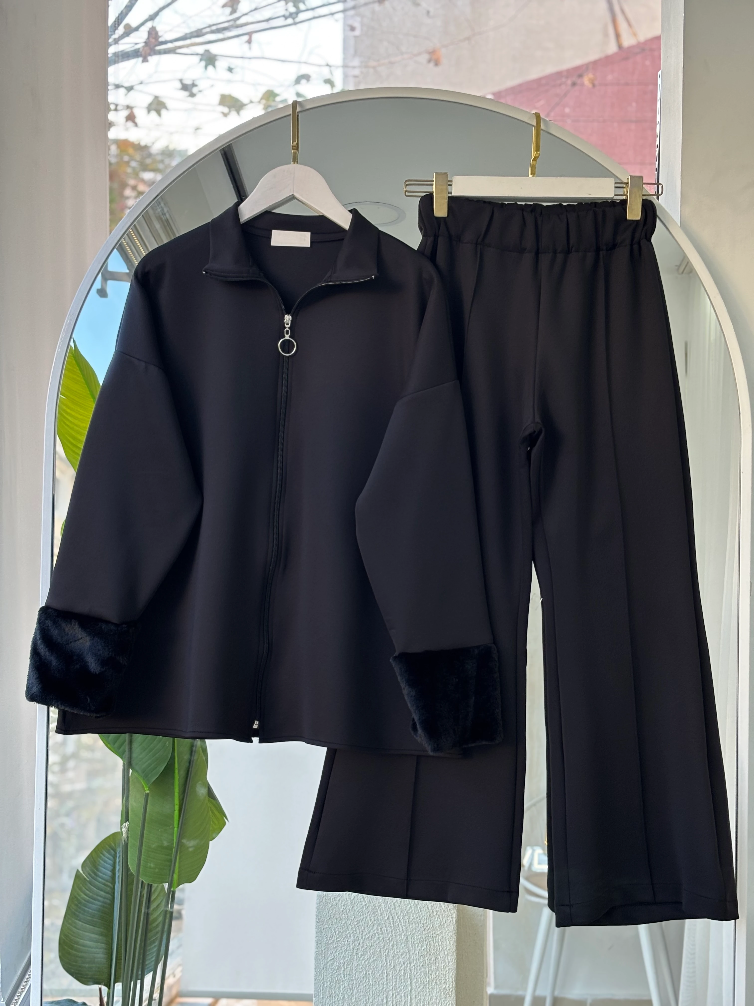 KÜRKLÜ SCUBA STAR TAKIM SİYAH