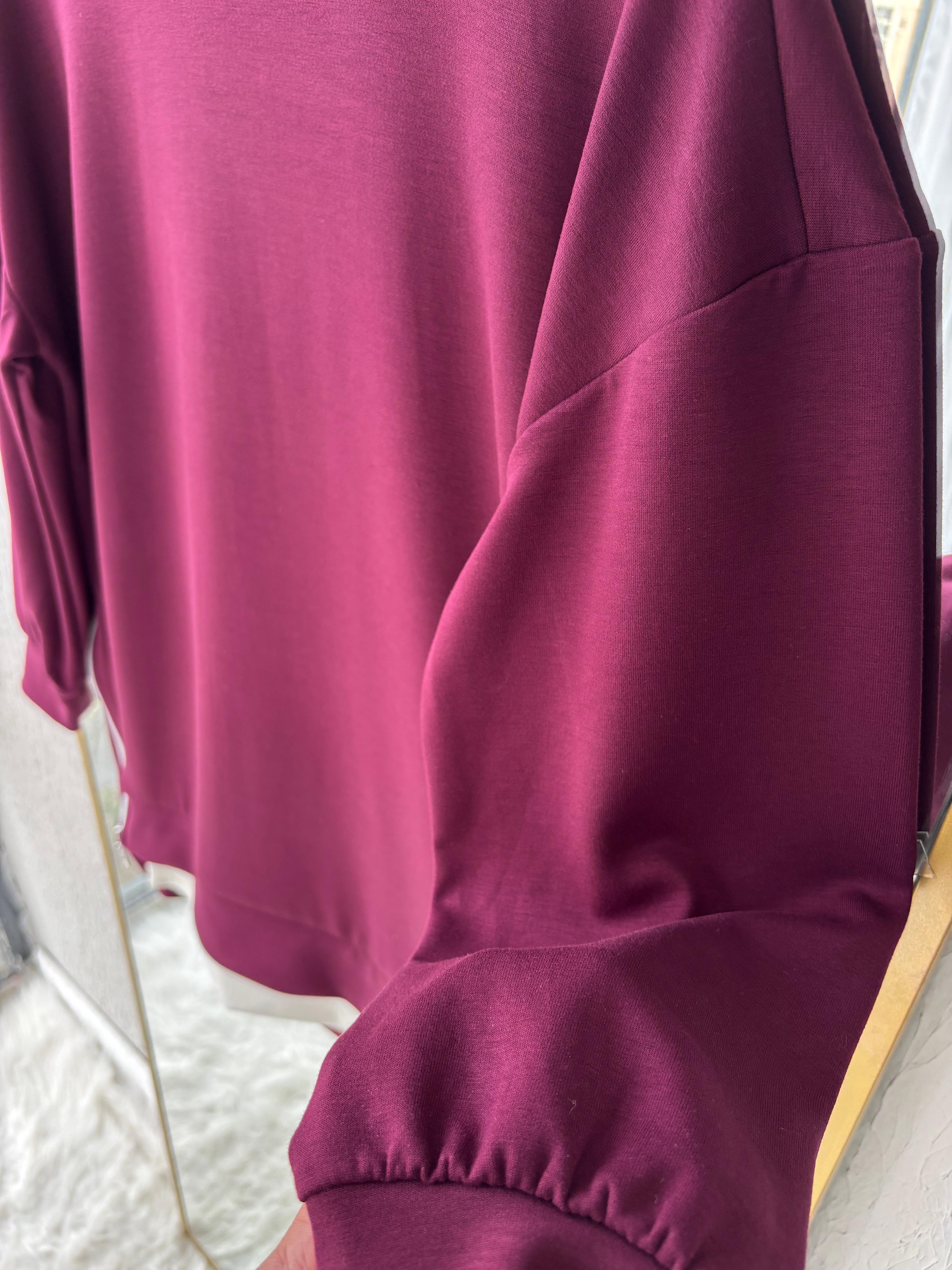 LOCCO OYSO KUMAŞ SWEATSHİRT BORDO