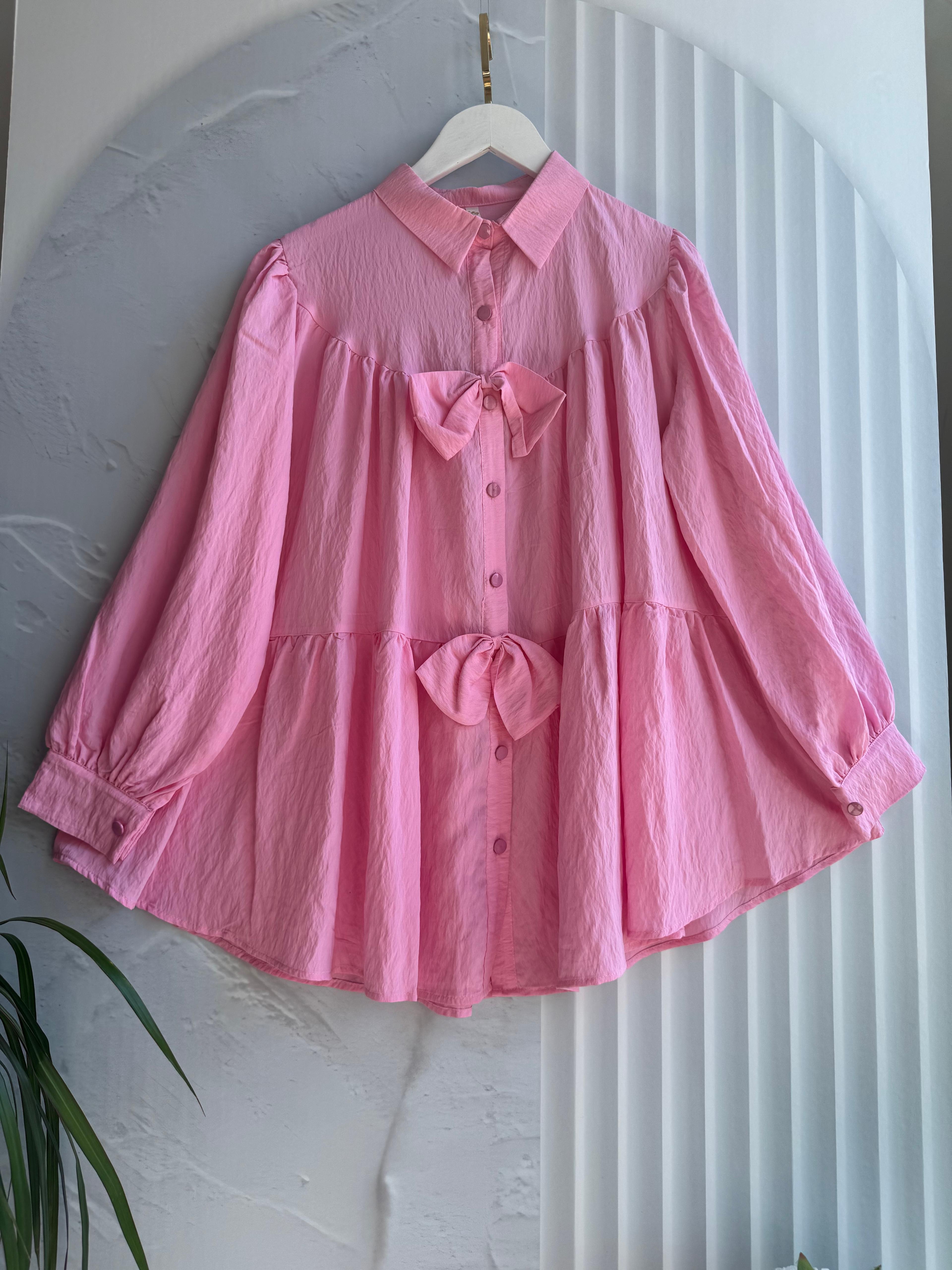 FİYONK GÖMLEK PEMBE