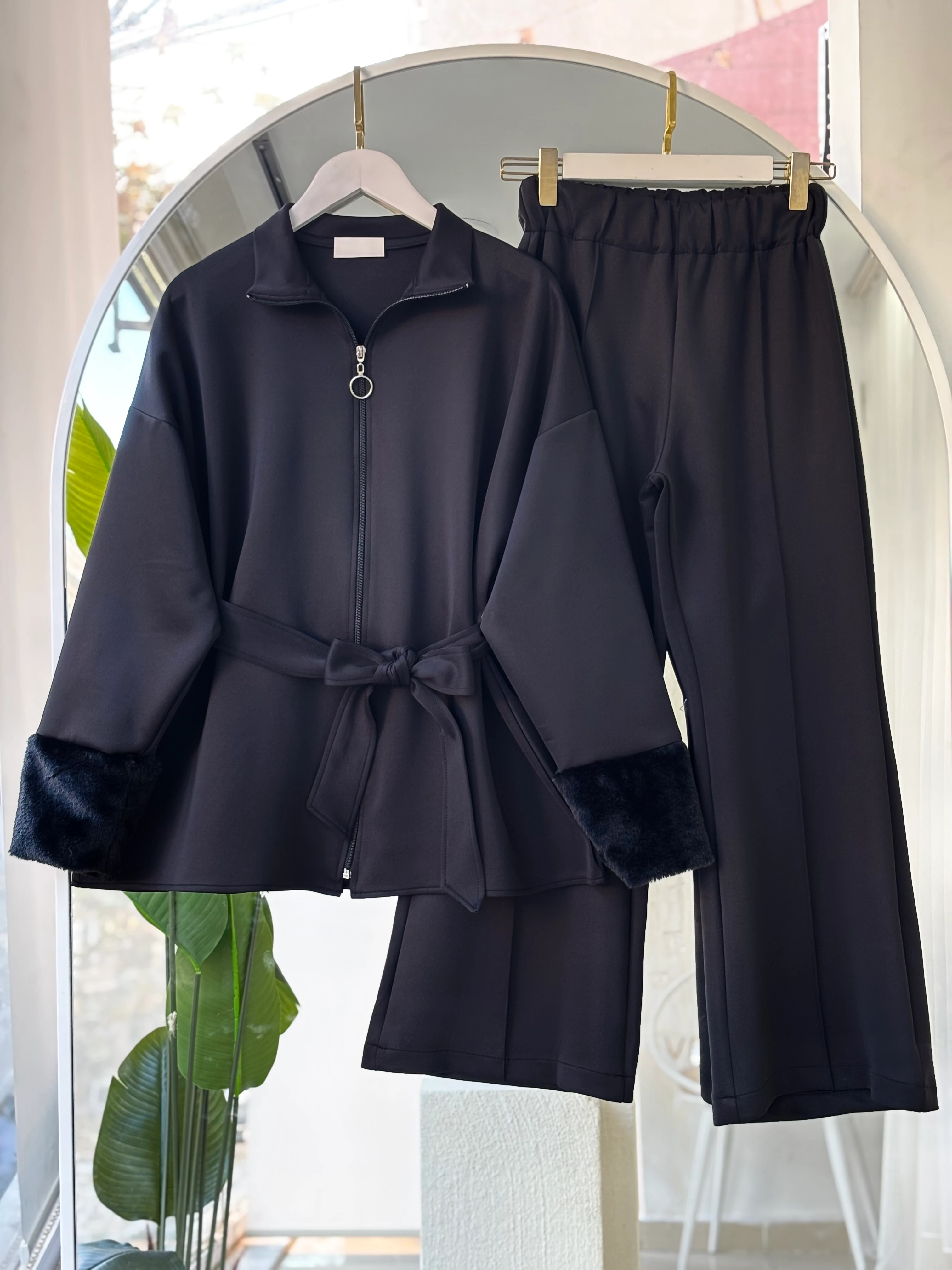 KÜRKLÜ SCUBA STAR TAKIM SİYAH