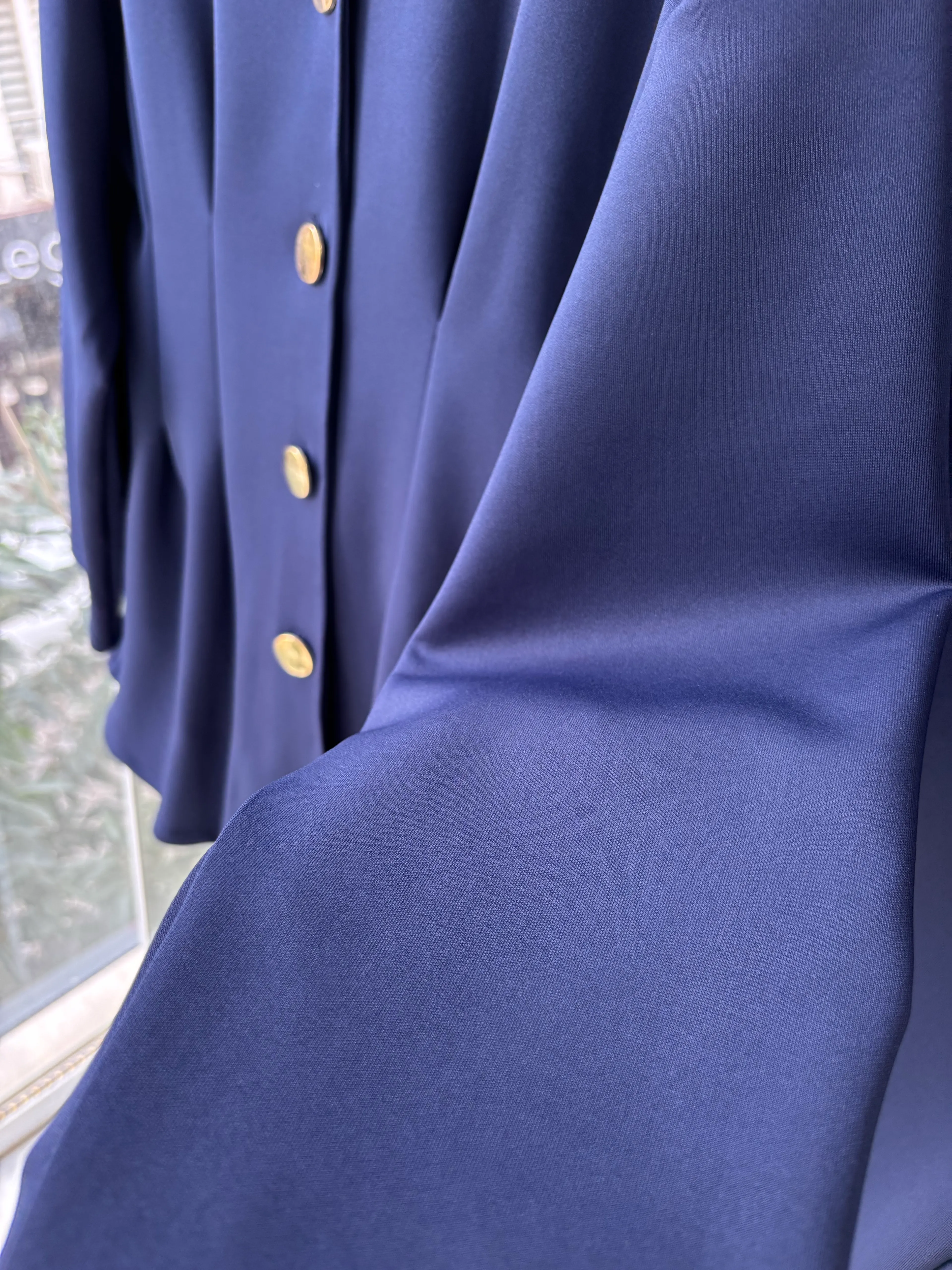 MEVA PENSLİ GOLD DÜĞMELİ TAKIM -LACİVERT