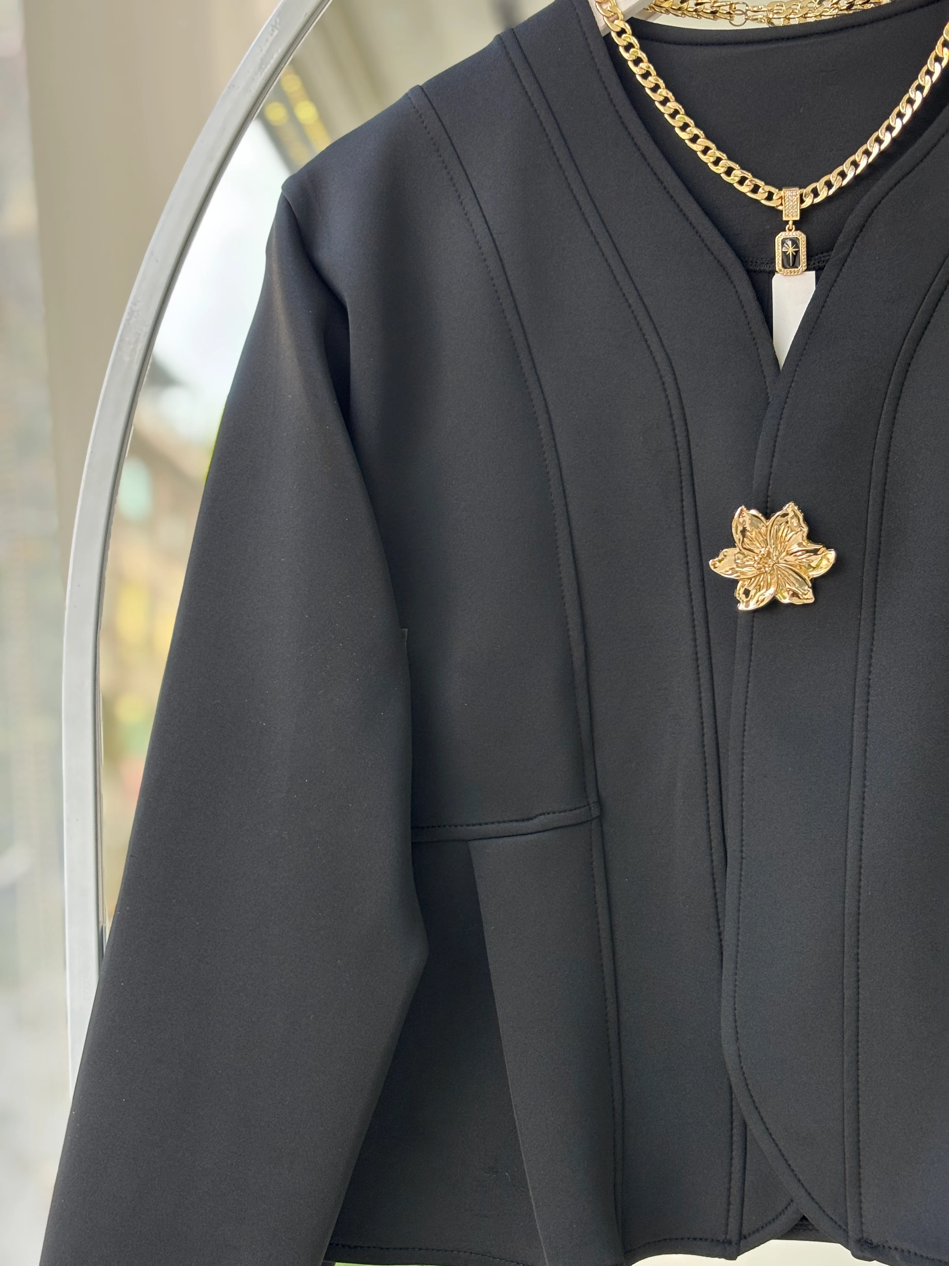 OLVİA BROŞ HEDİYELİ TAKIM - SİYAH 