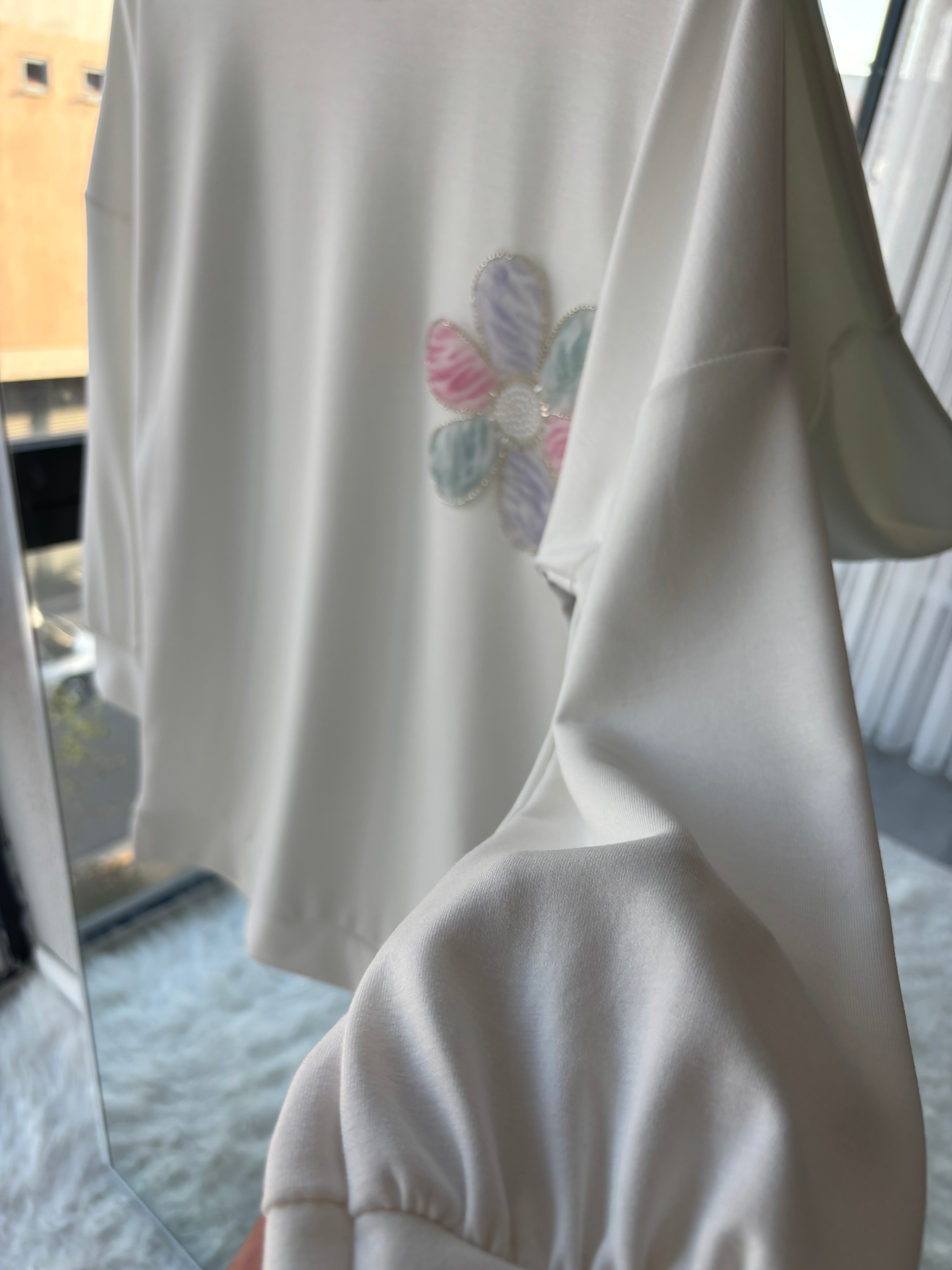 PAPATYA OYSO KUMAŞ SWEATSHİRT BEYAZ