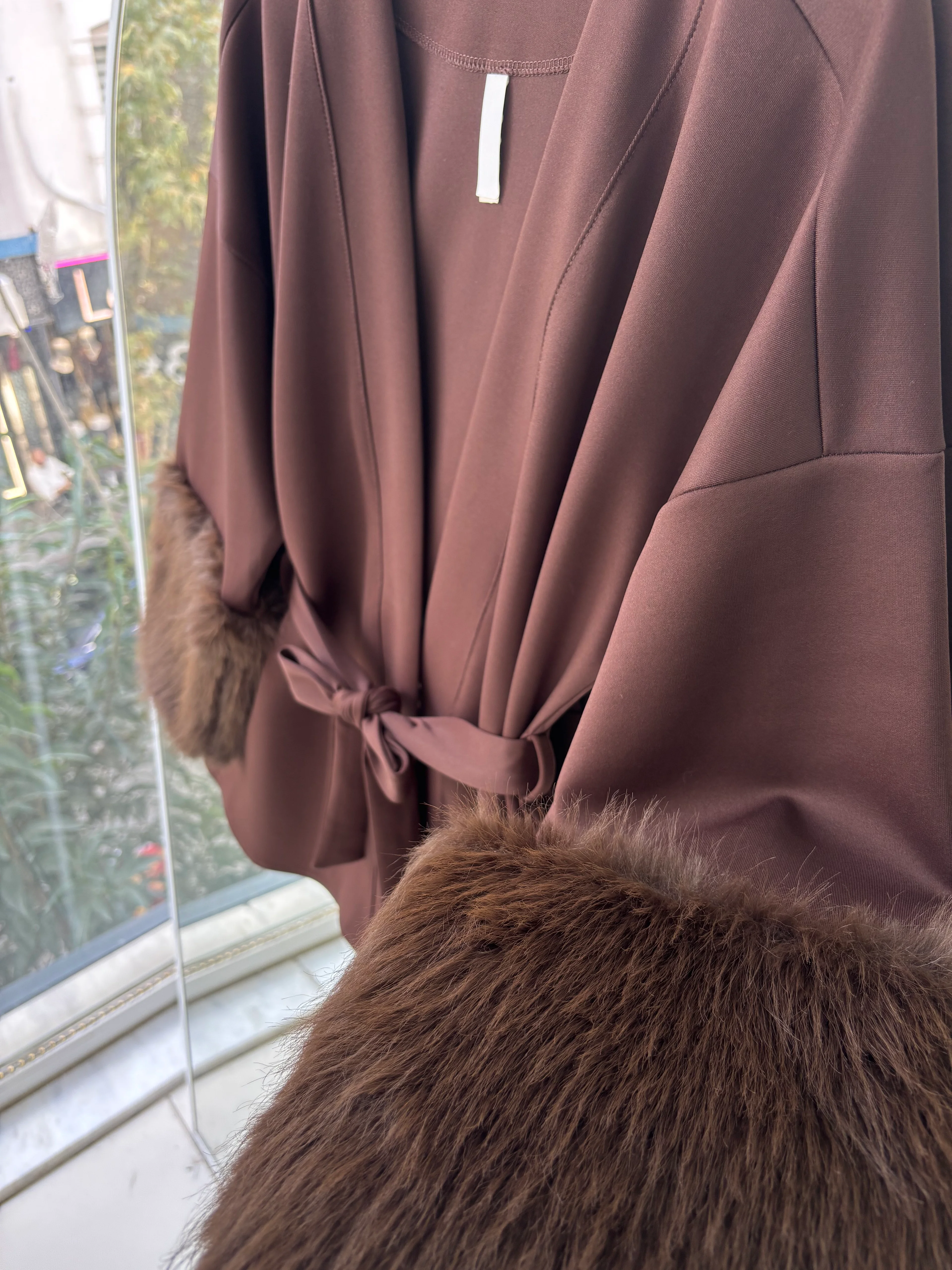 KÜRK DETAY SCUBA ARMİS CEKET KAHVERENGİ