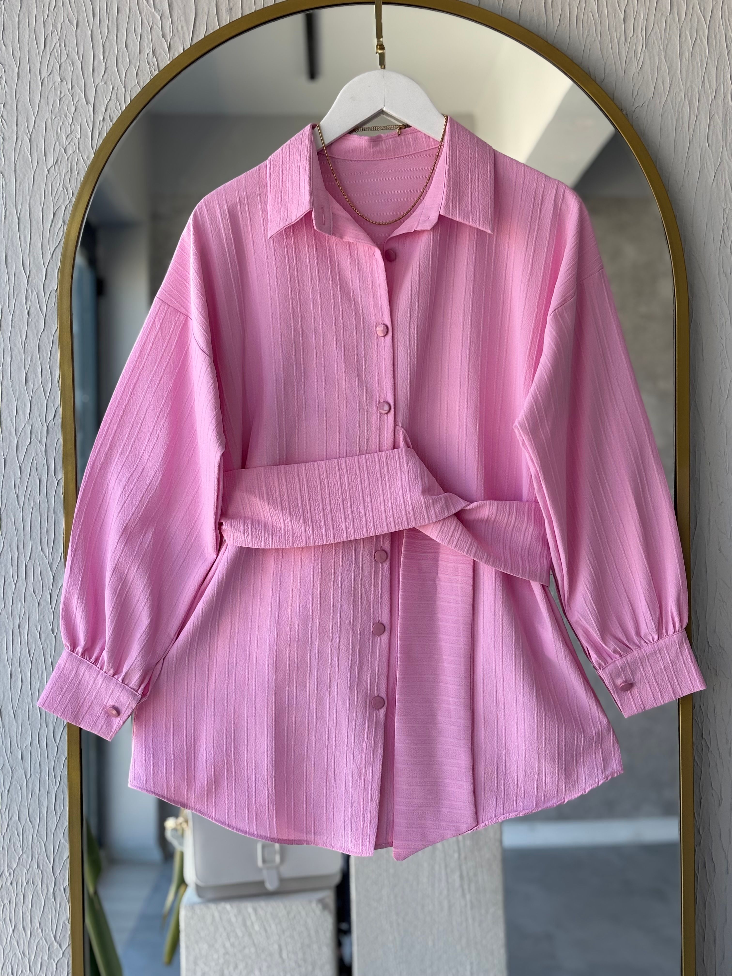 GİZA GÖMLEK PEMBE