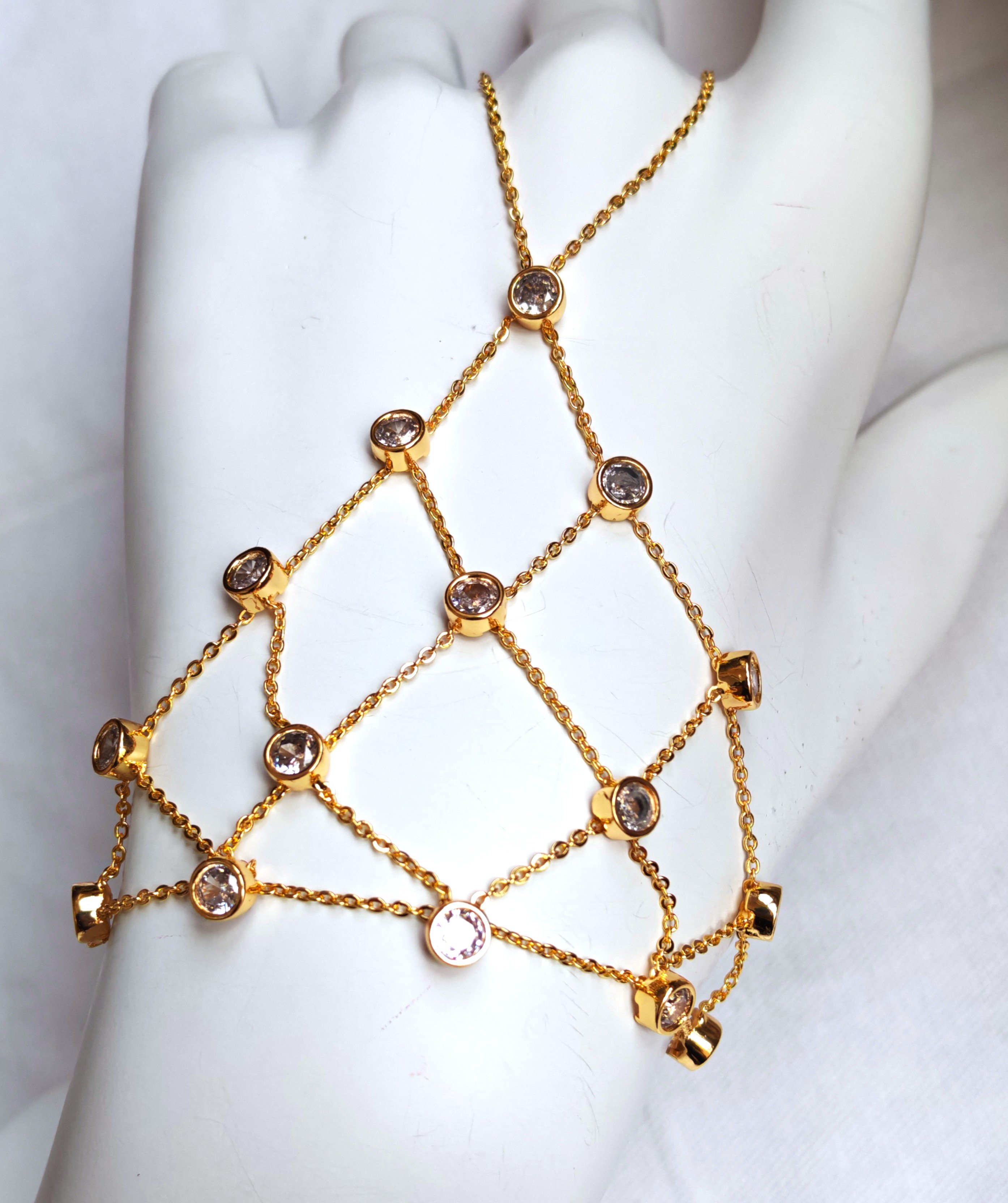 El üstü Taşlı Model Şahmeran ( Gold) 