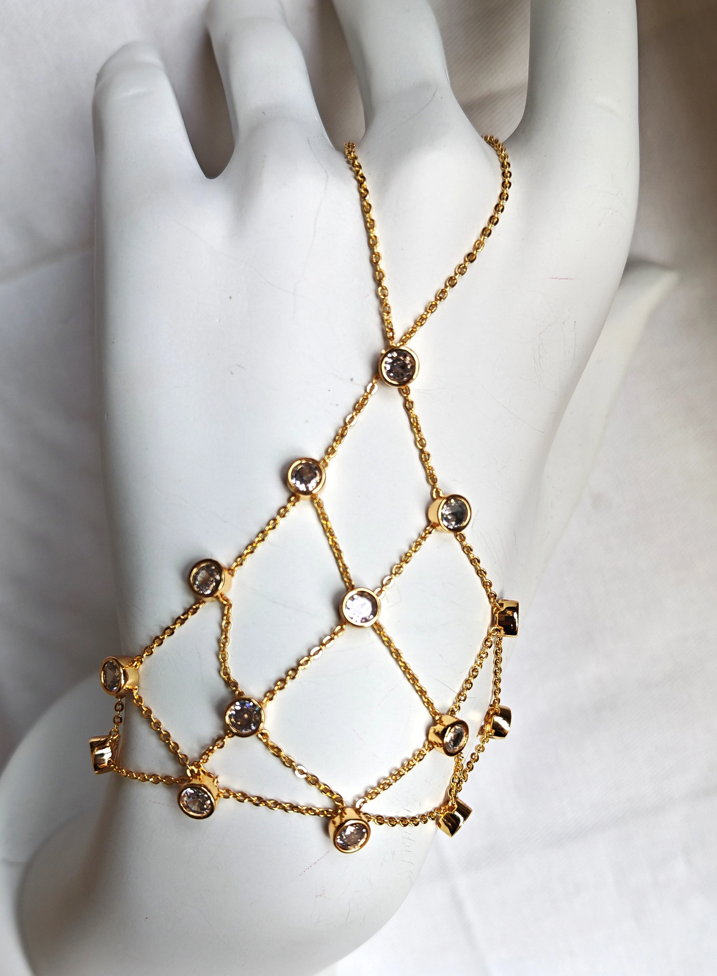 El üstü Taşlı Model Şahmeran ( Gold) 