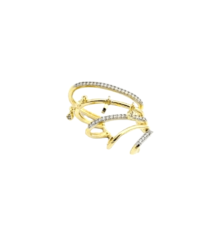 Gold Çoklu Earcuff