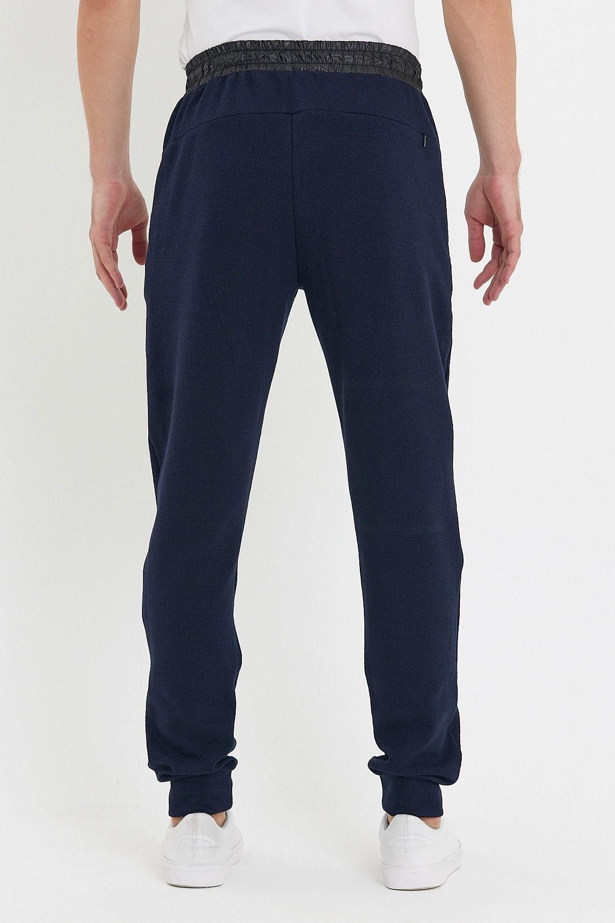 Erkek Bol Lastikli Jogger Basic Chino Siyah Pantolon