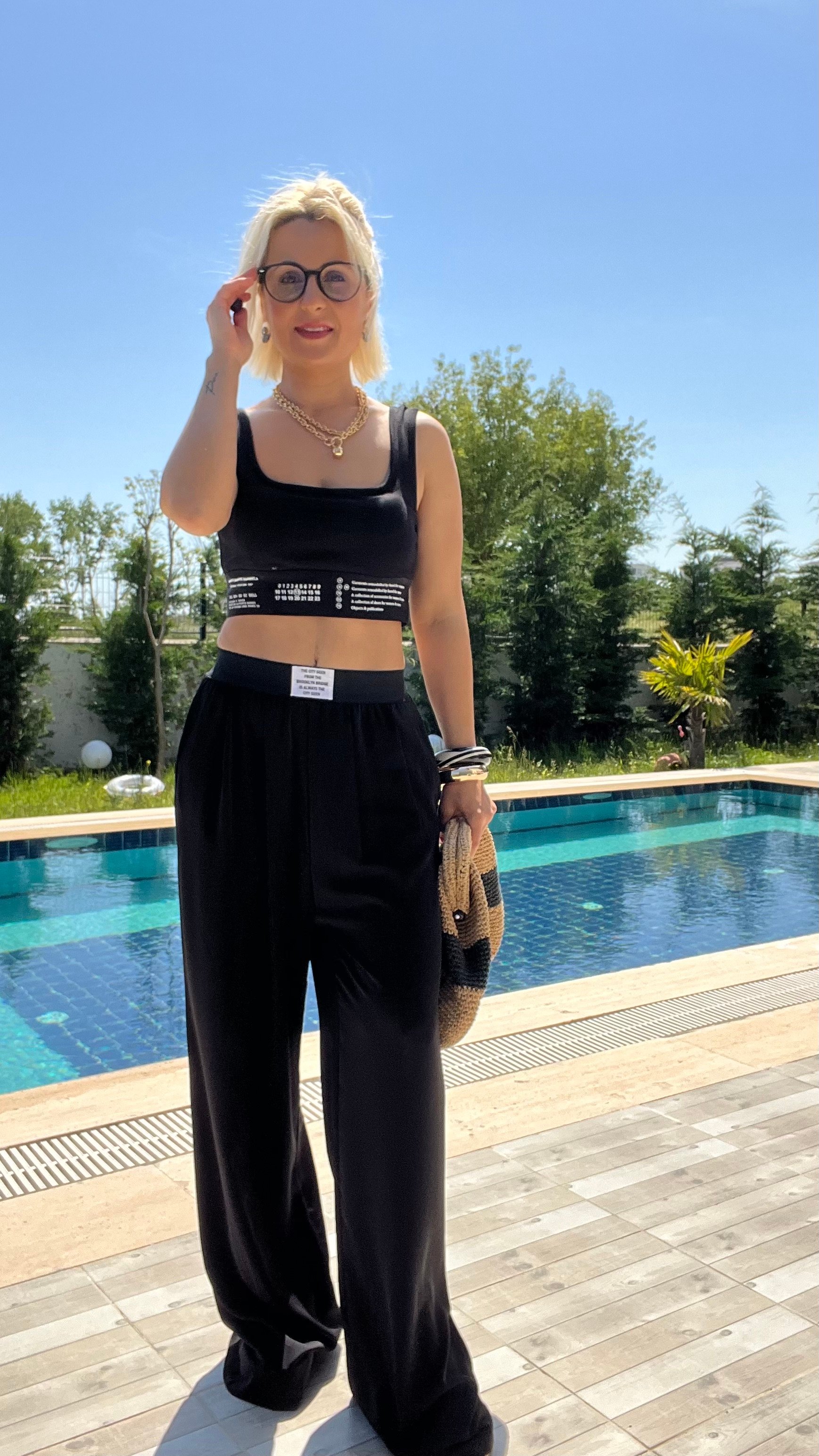 Lastik Bel Detay Rahat Kesim Pantolon 