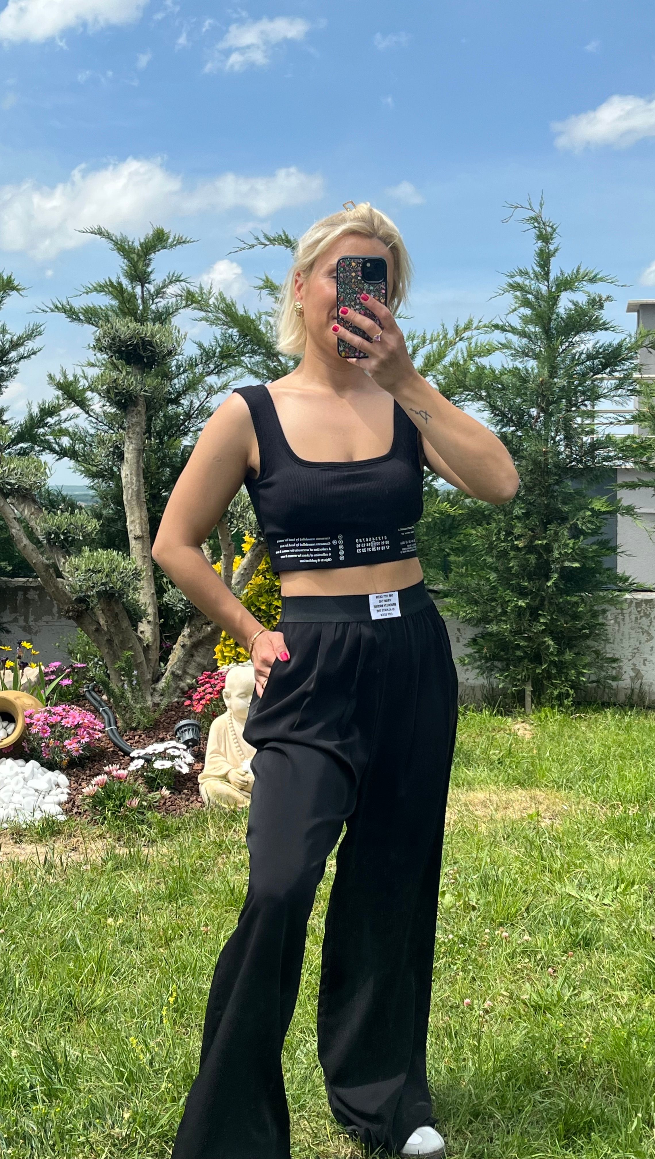 Lastik Bel Detay Rahat Kesim Pantolon 