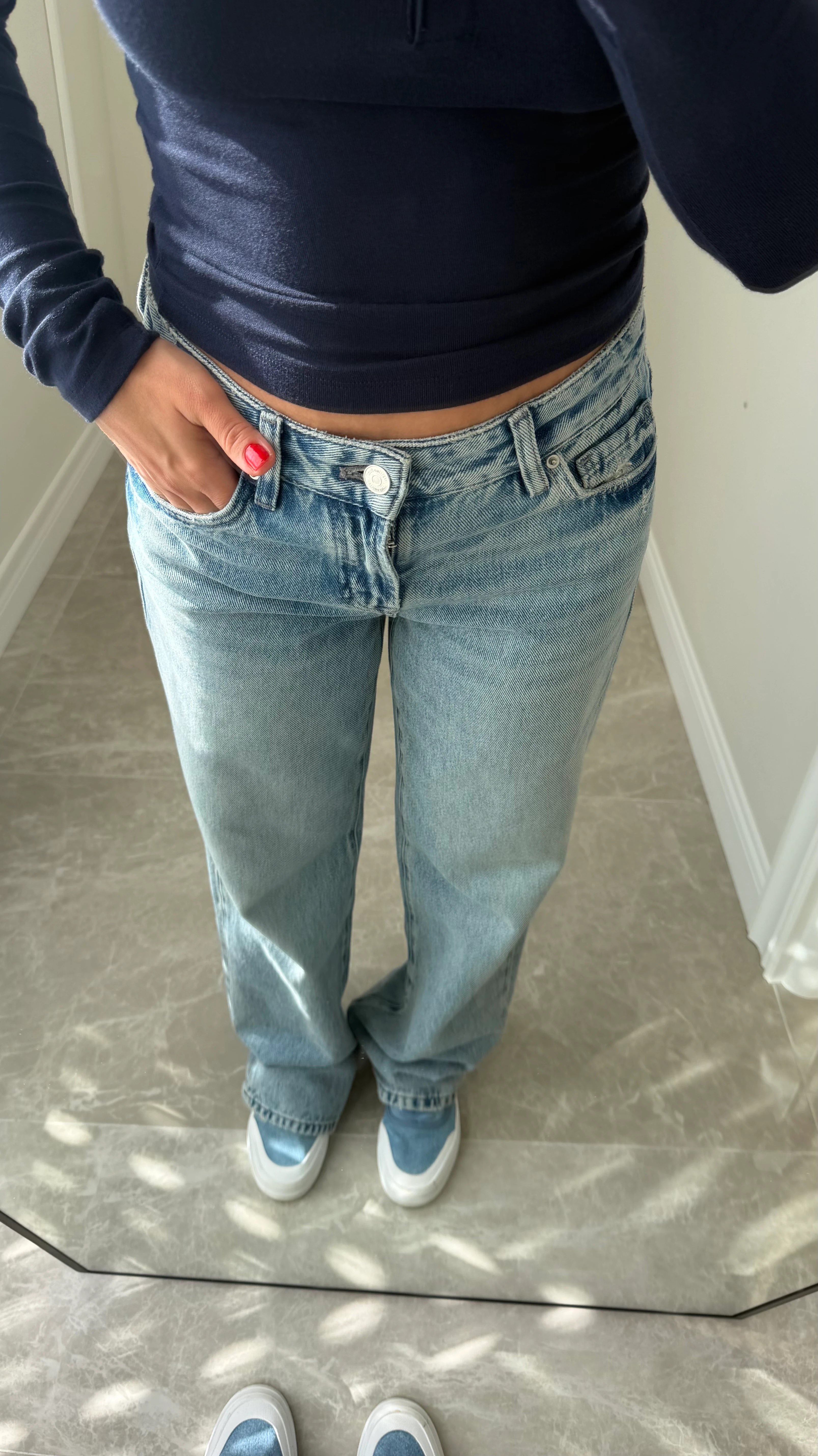 Vintage Blue Straiht Fit Jean