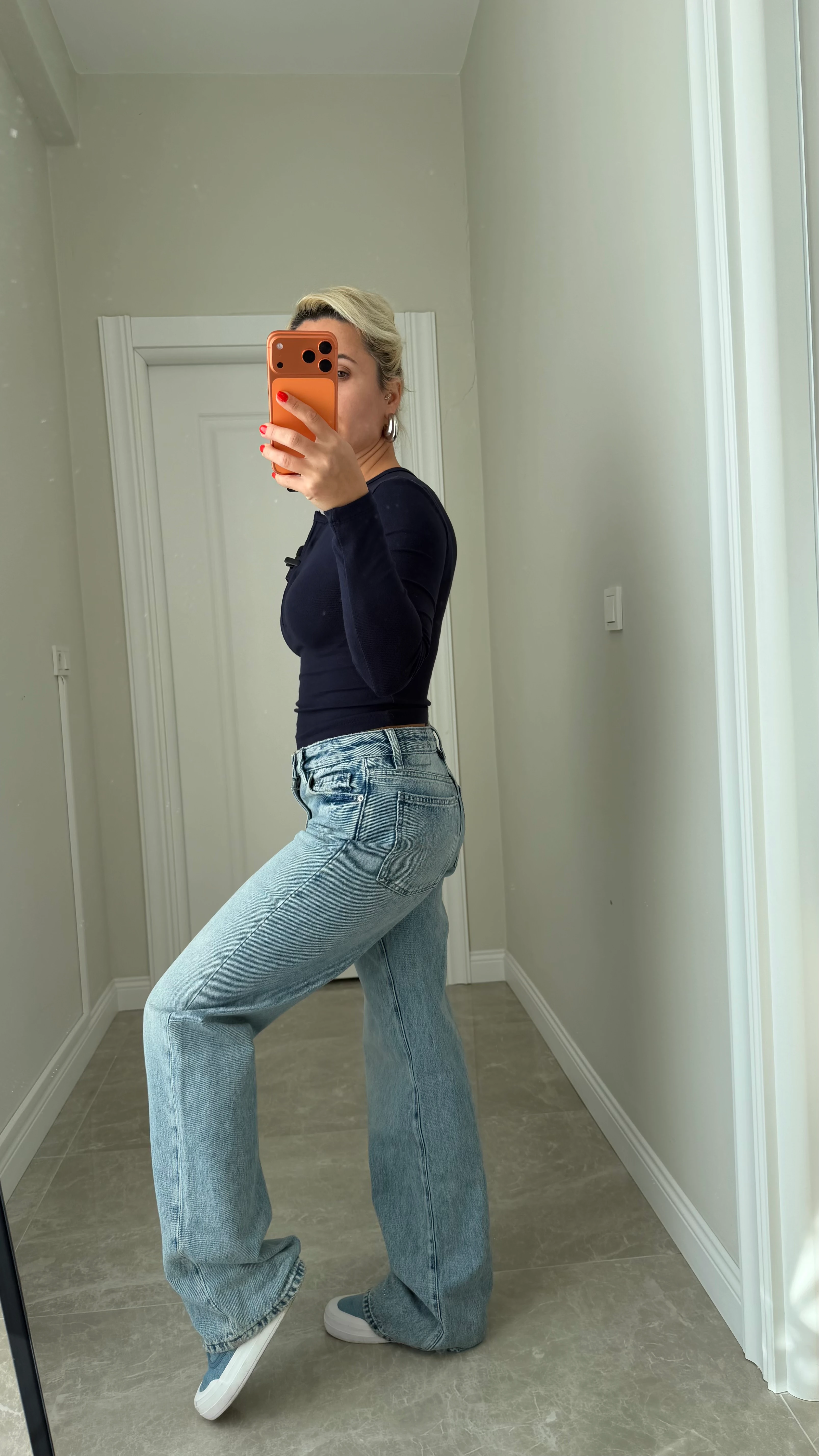 Vintage Blue Straiht Fit Jean