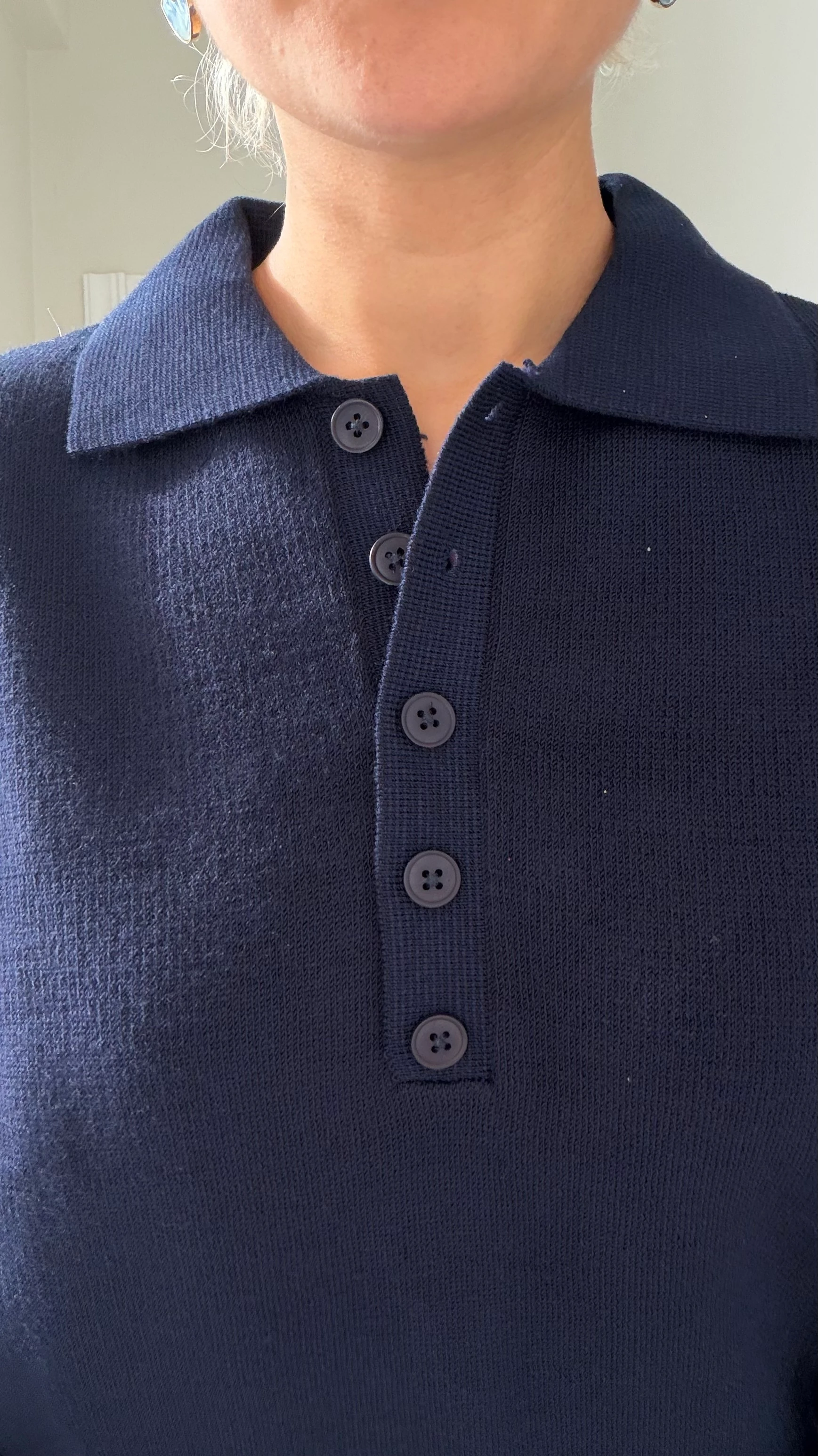 Polo Yaka Kazak Lacivert Renk