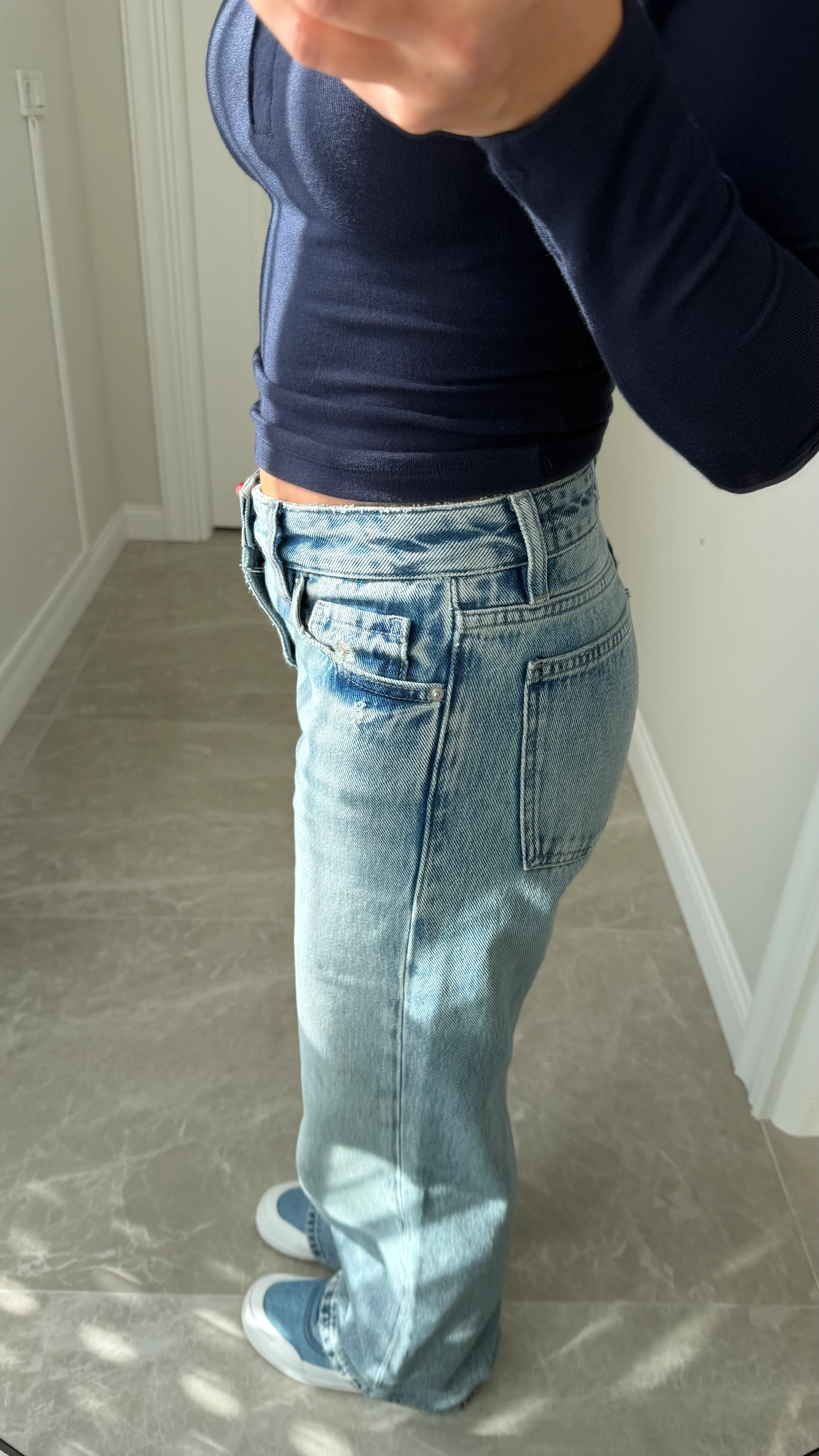 Vintage Blue Straiht Fit Jean