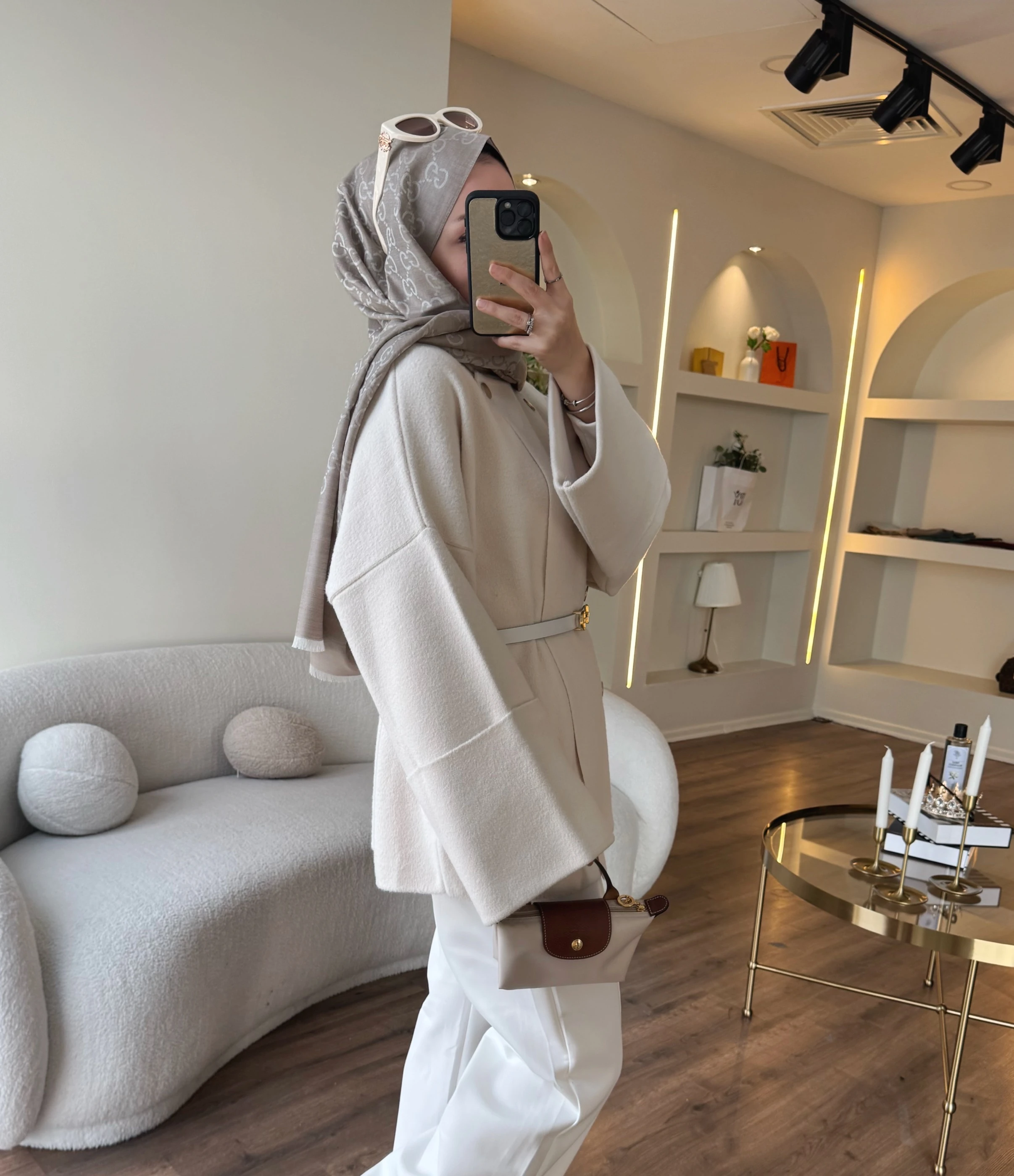 Lina angora hırka - ekru