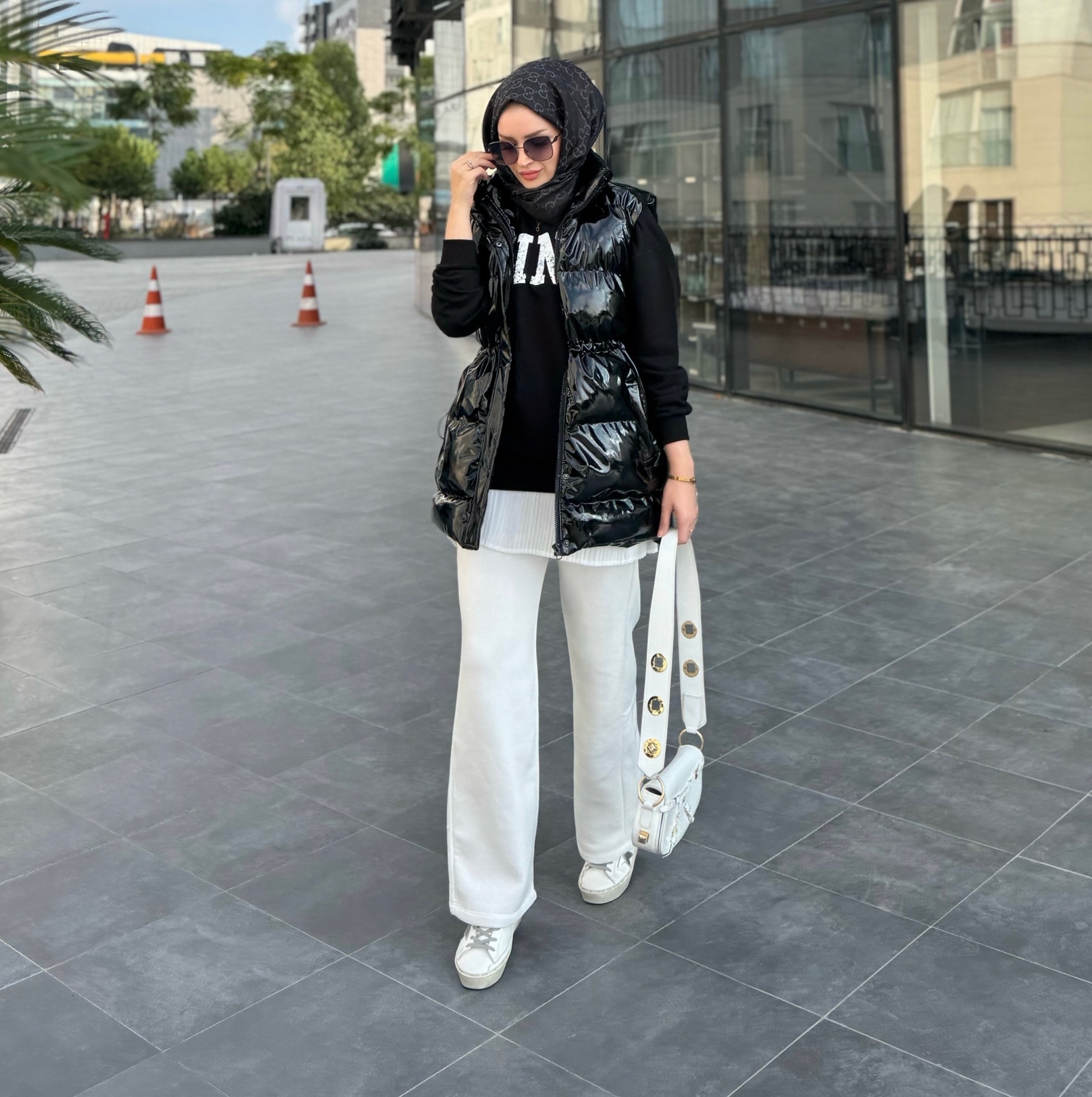 Rugan şişme yelek - siyah