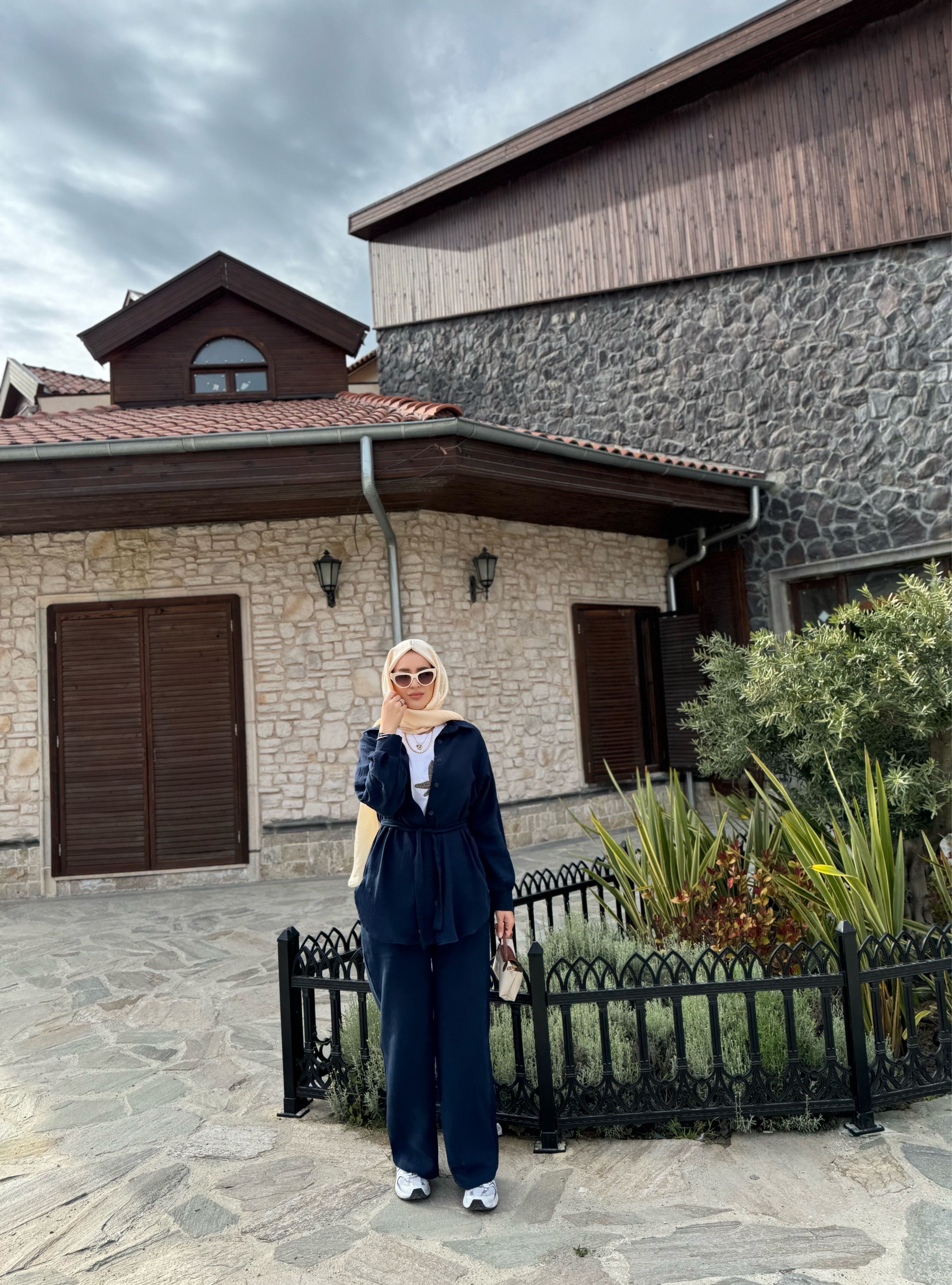 Müslin takım - lacivert