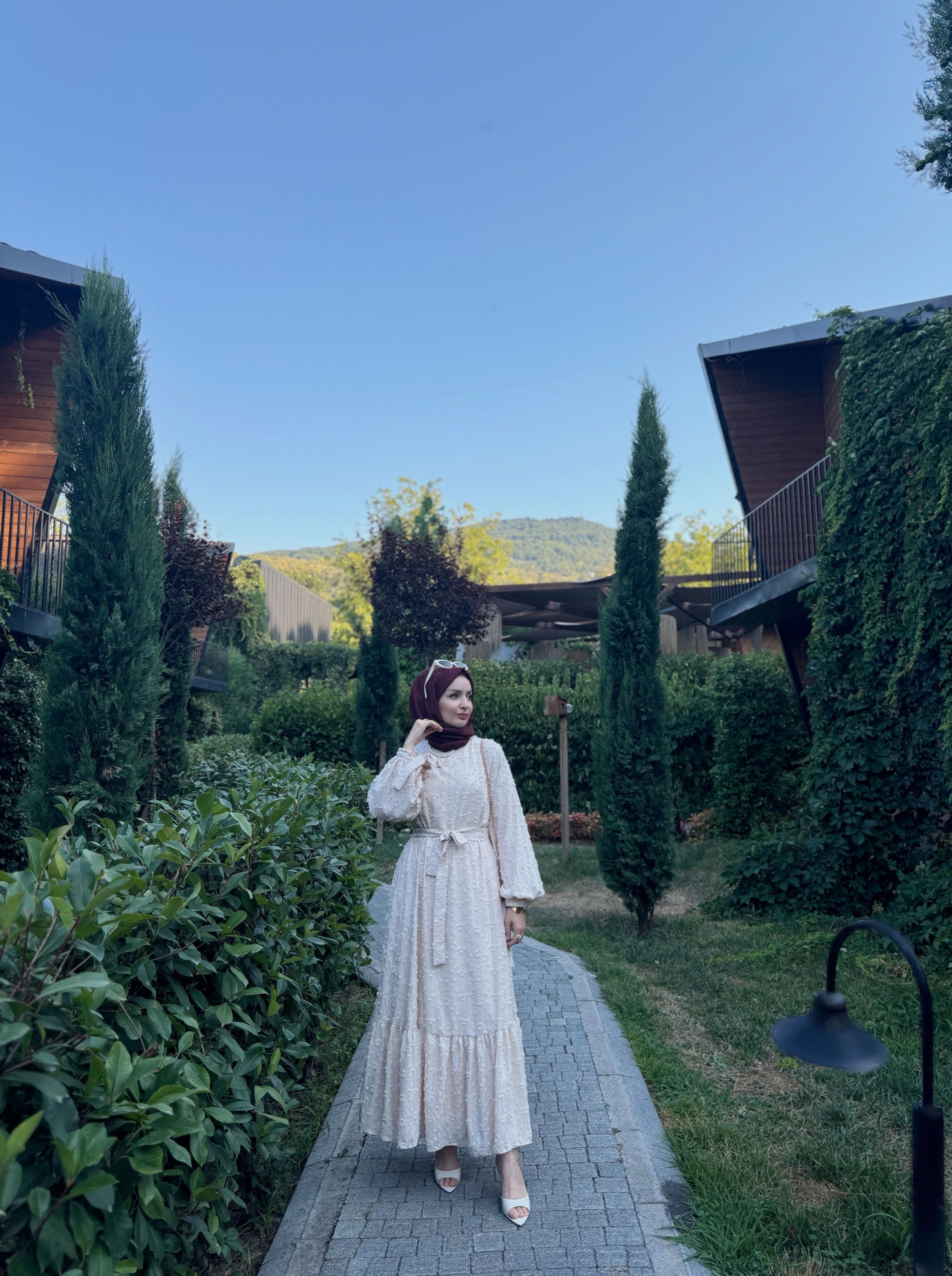 İnci elbise - nude