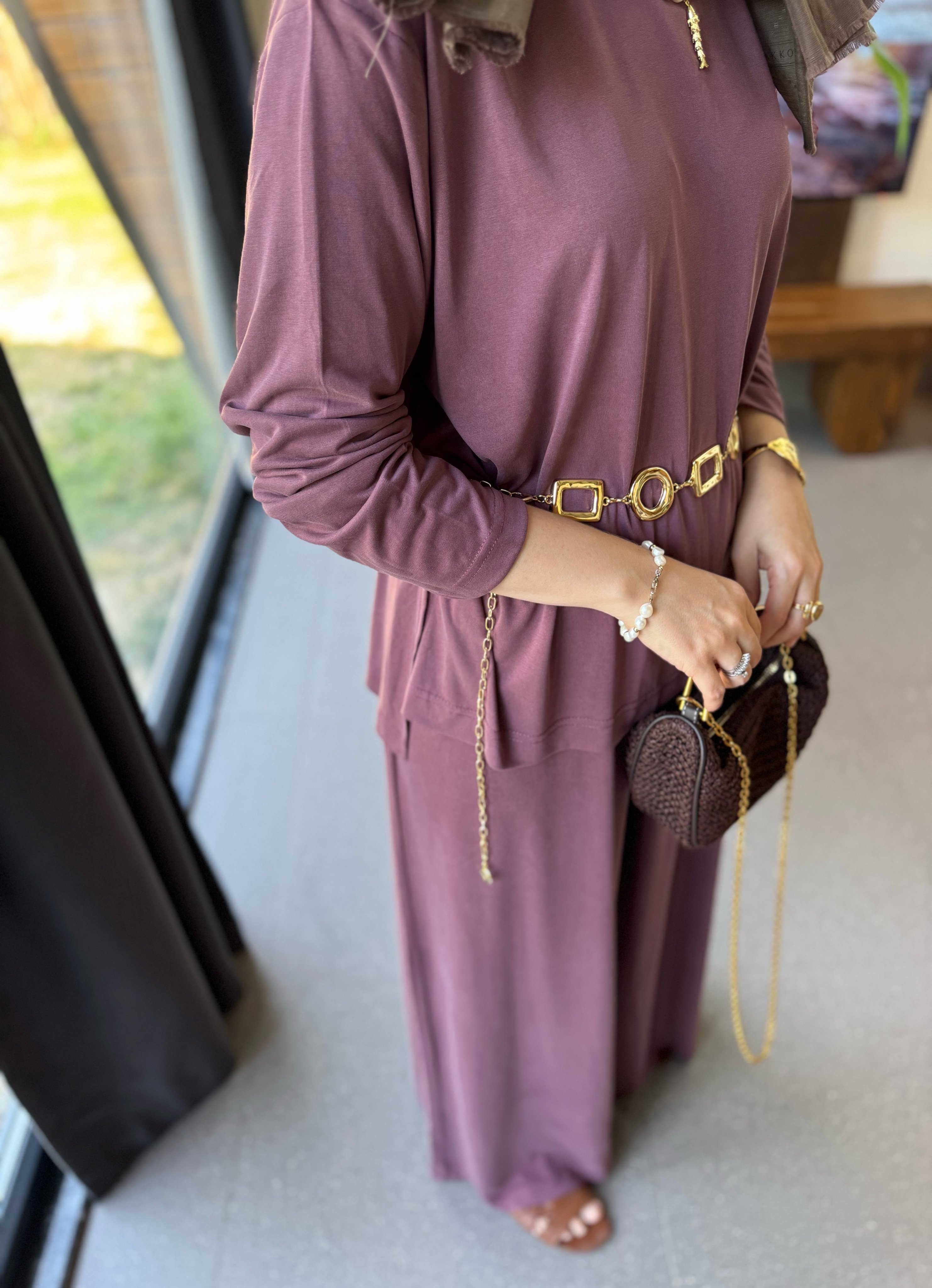 Alba oysh takım - mürdüm