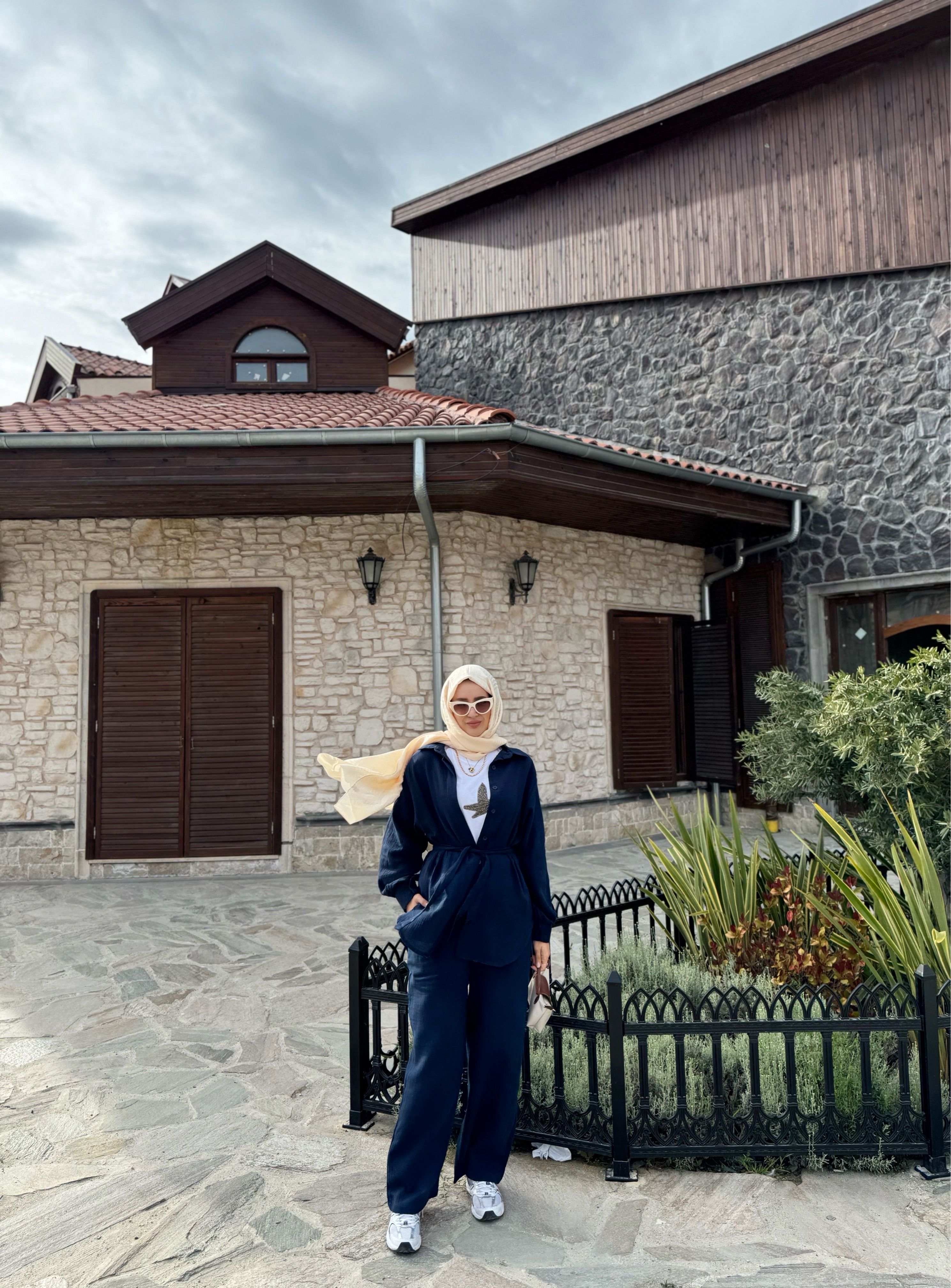 Müslin takım - lacivert