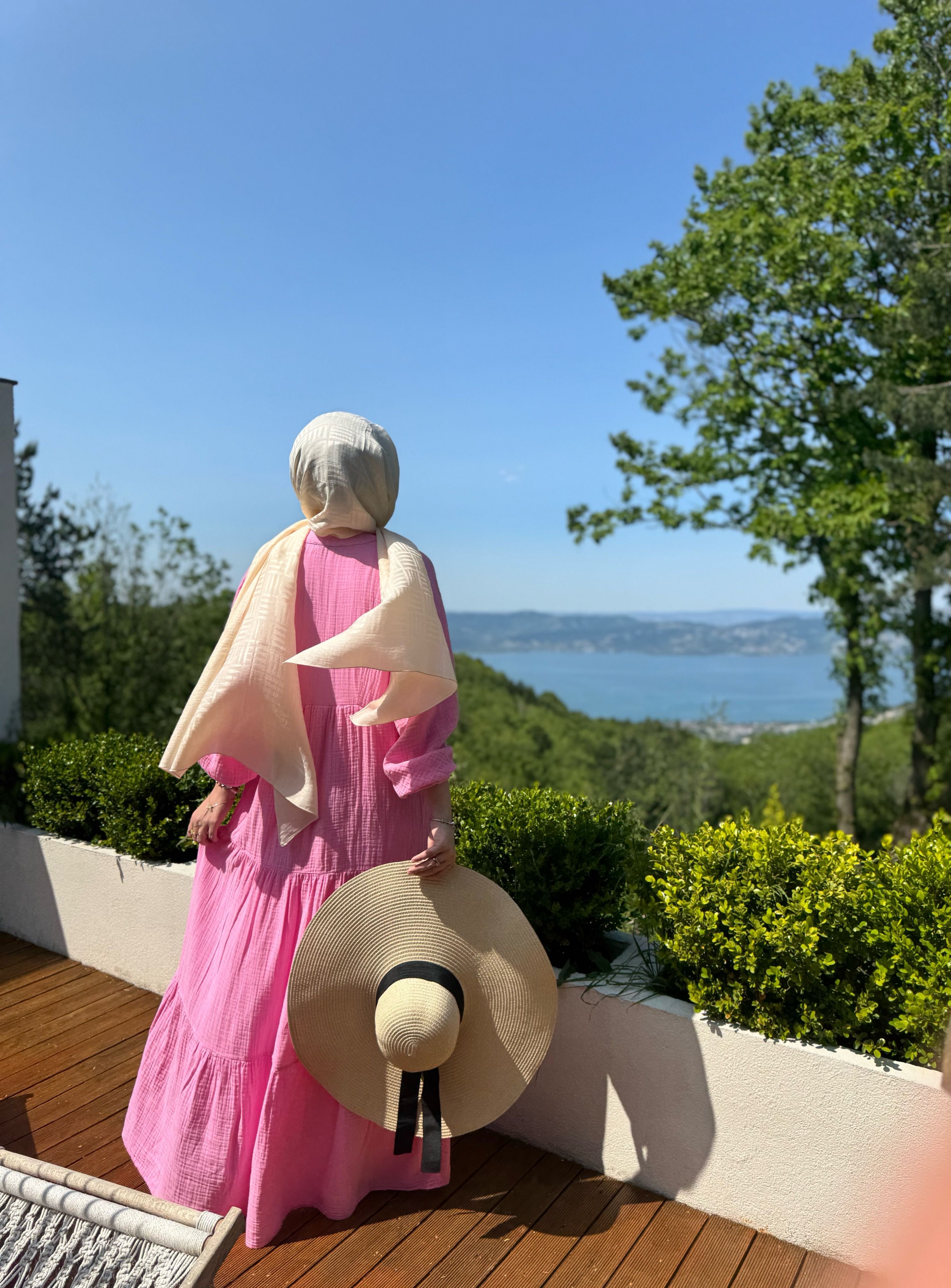 Müslin Elbise - Pembe
