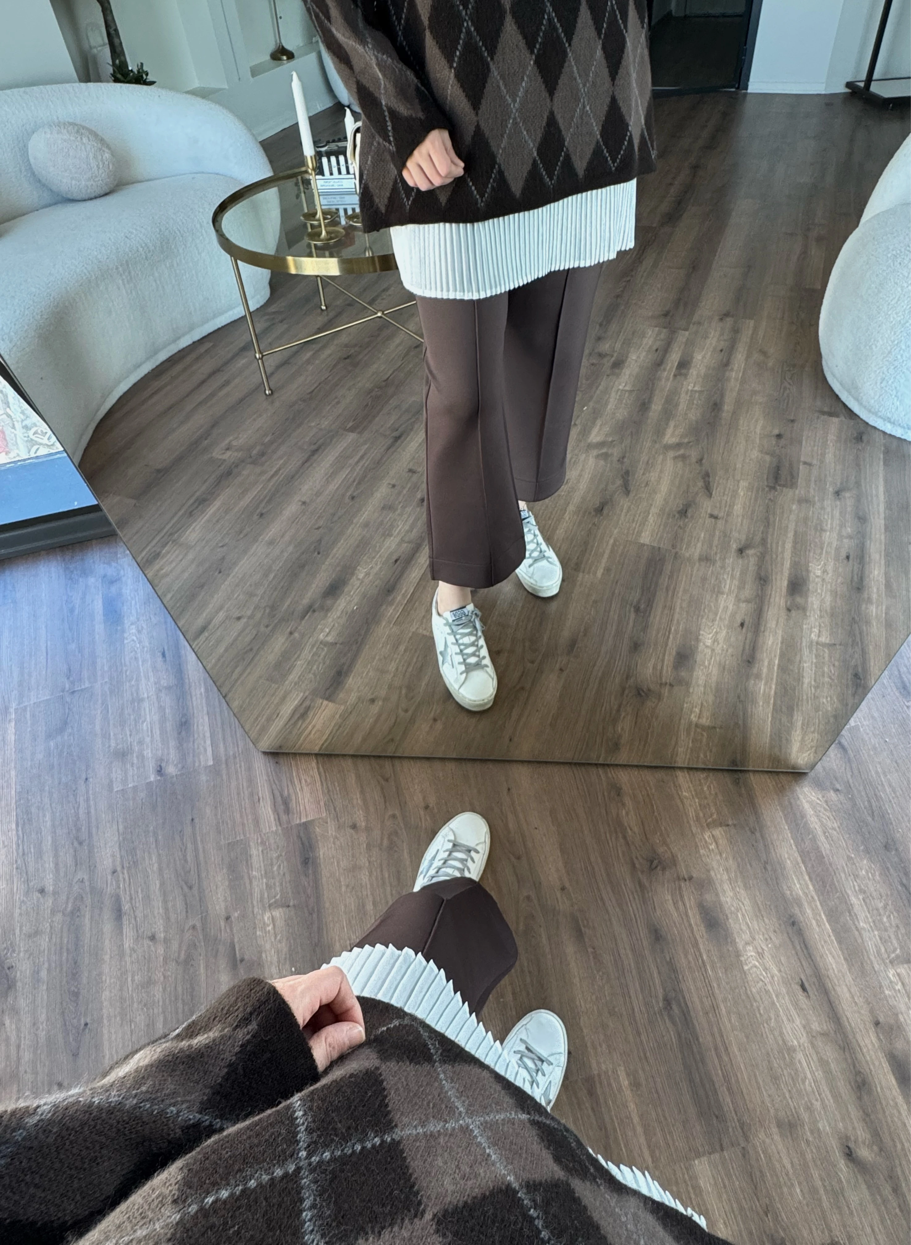 Çımalı Scuba Pantolon - kahverengi 