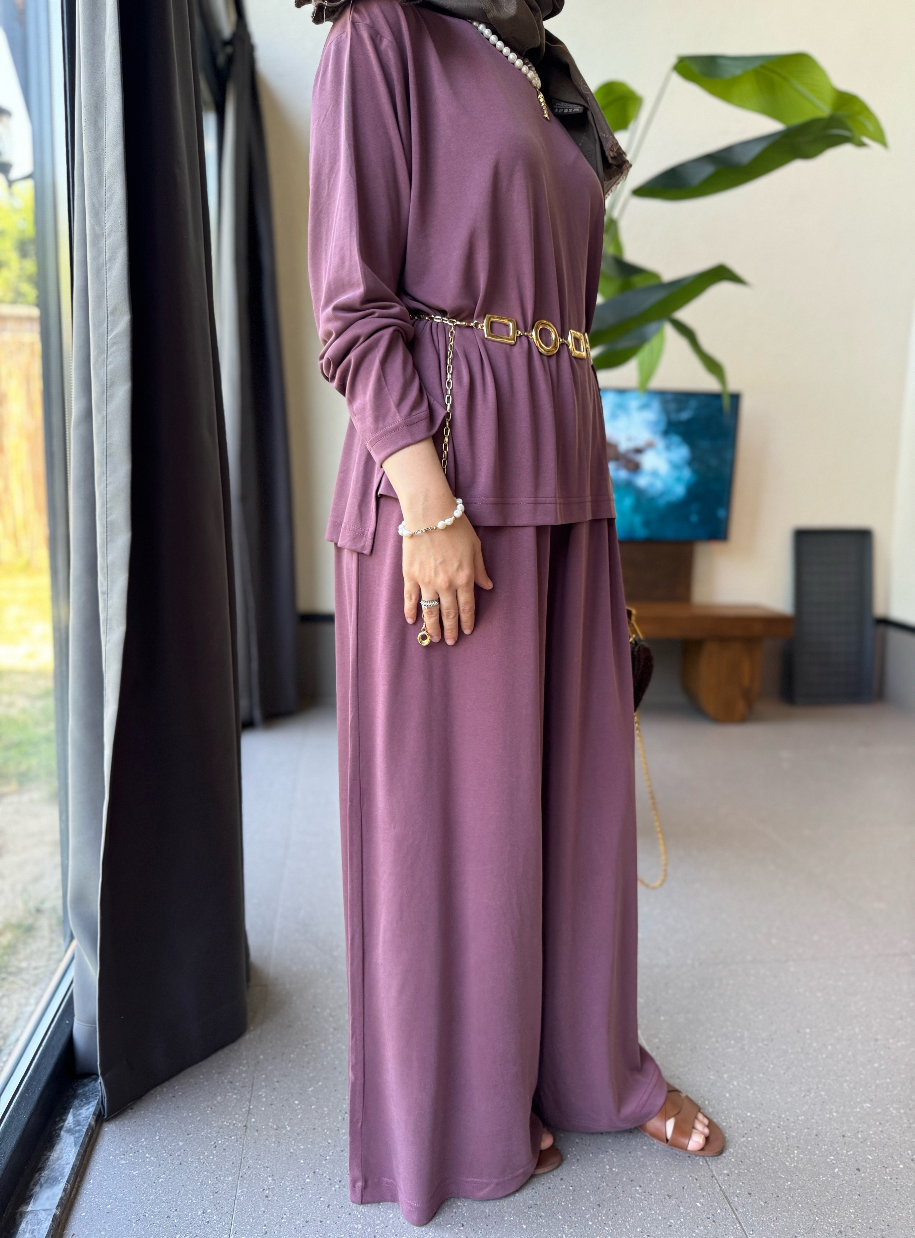 Alba oysh takım - mürdüm