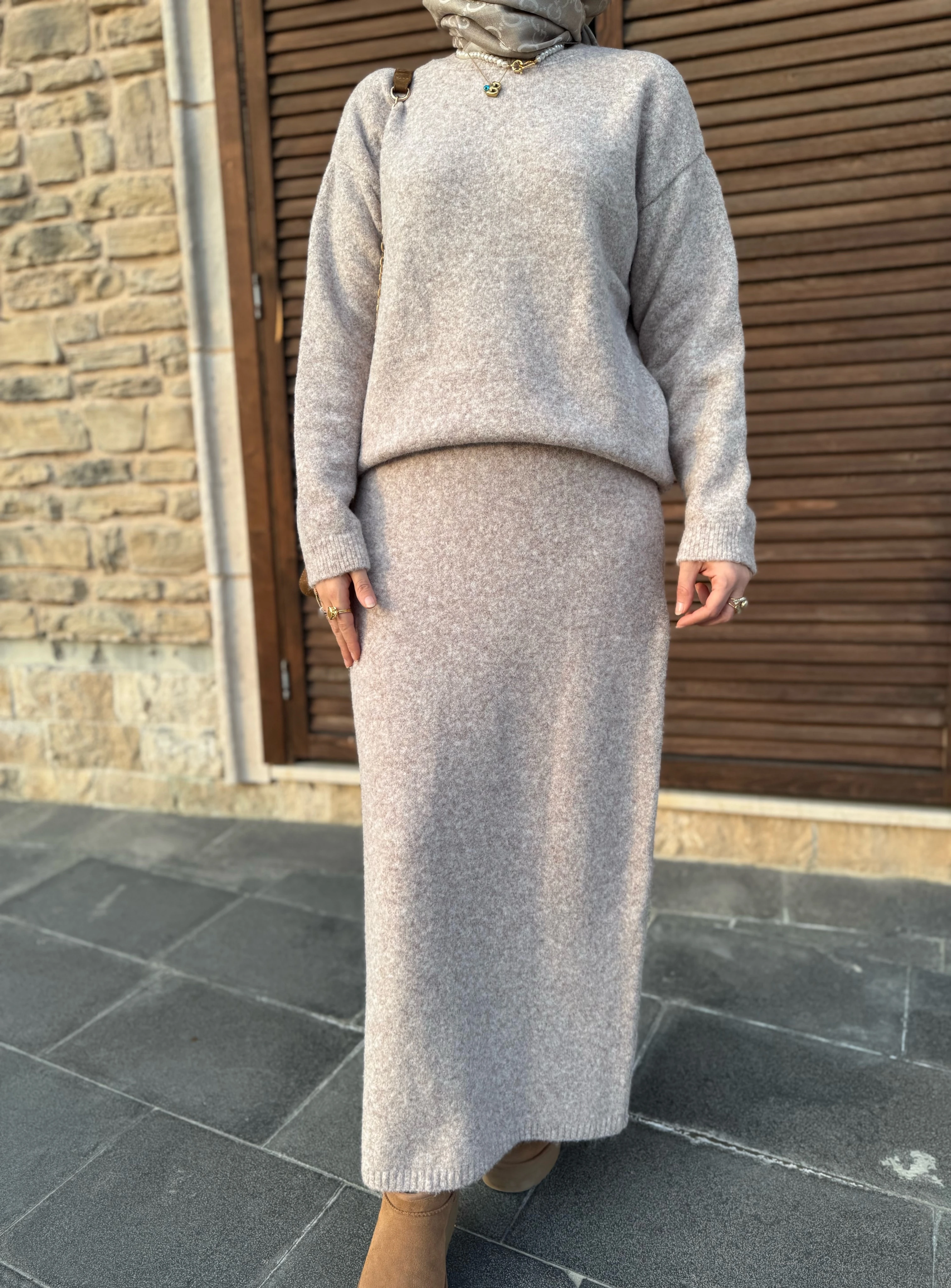 Vera triko takım - taş 