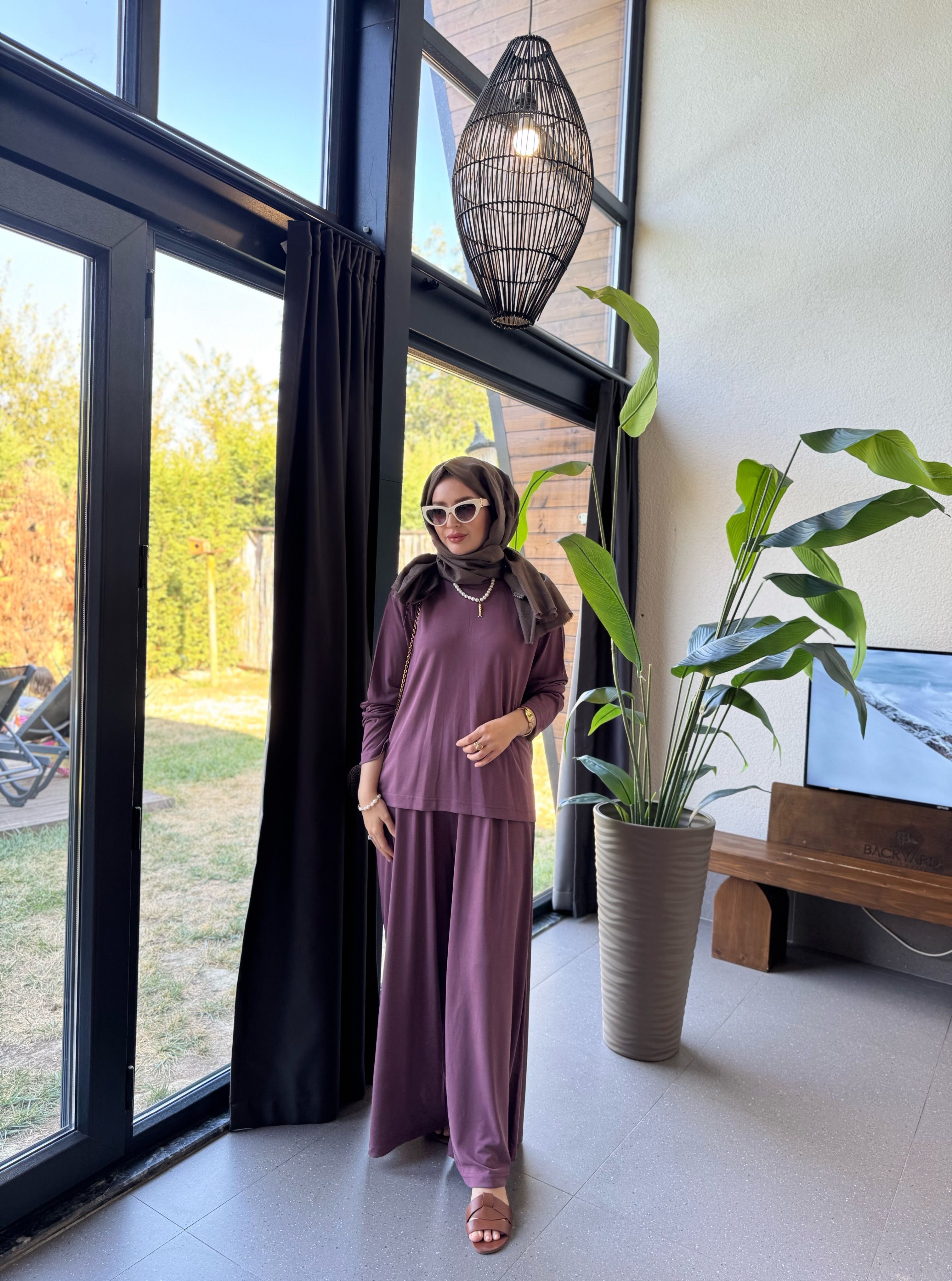 Alba oysh takım - mürdüm