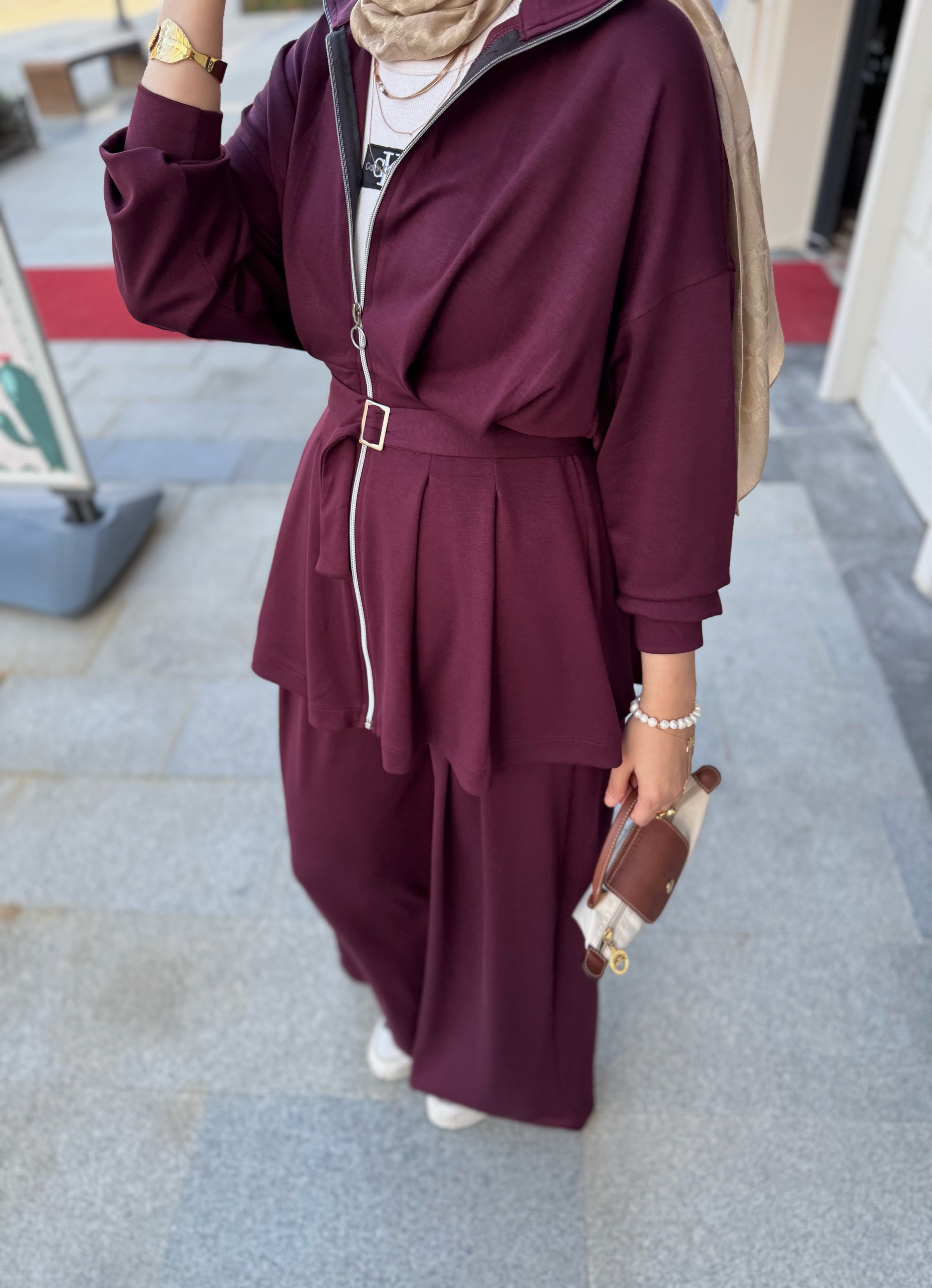 Laura takım - mürdüm 