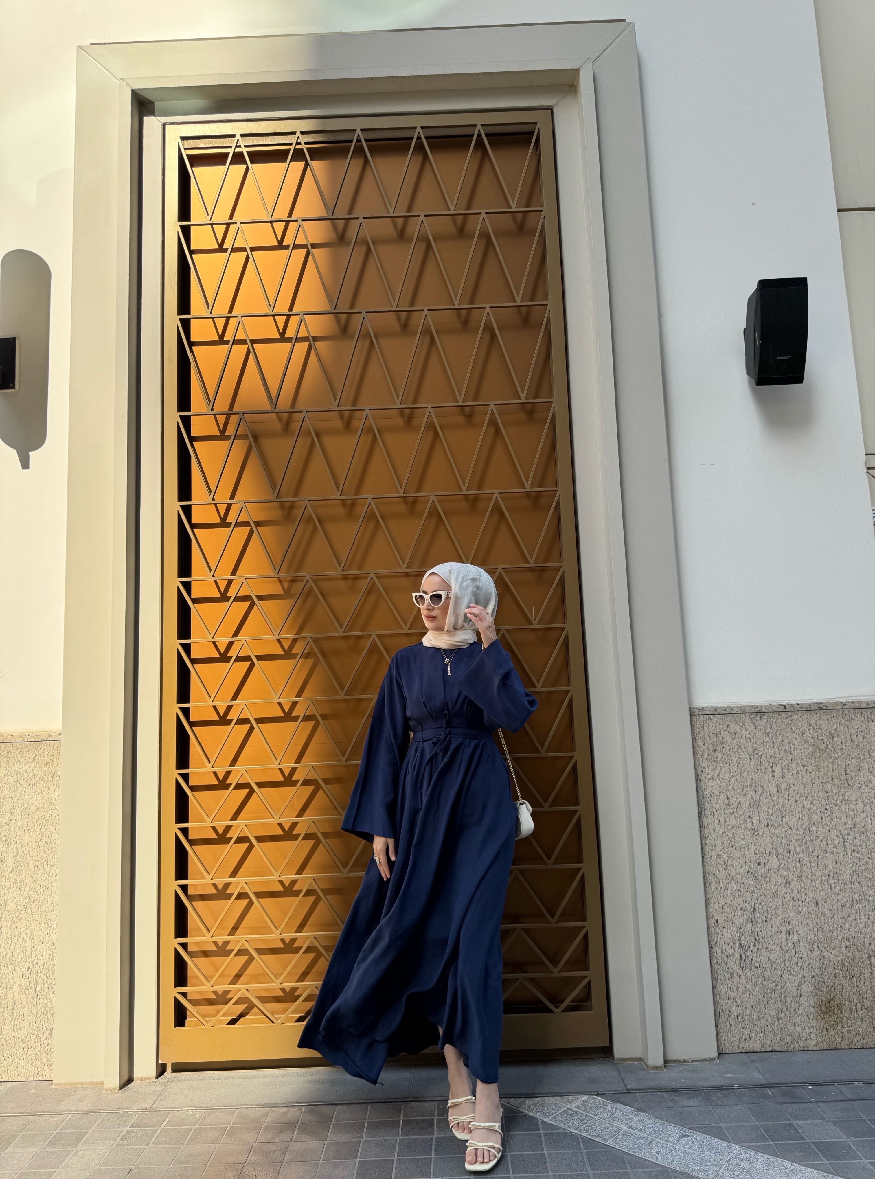 Narin modal elbise - lacivert